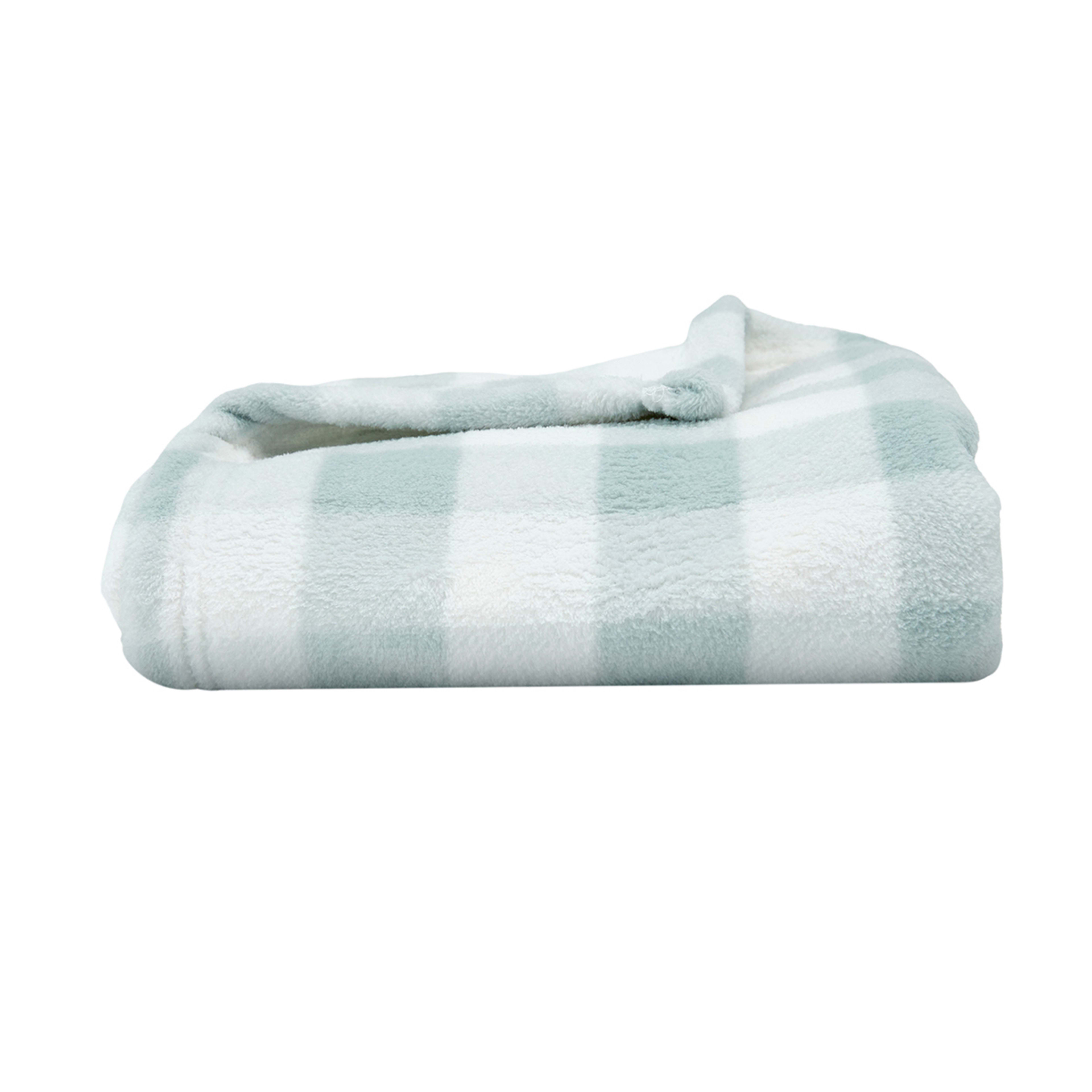 Coral Fleece Blanket Green Kmart