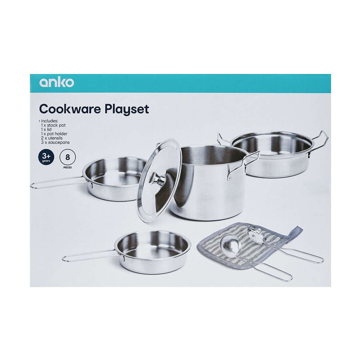8 Piece Cookware Playset Kmart