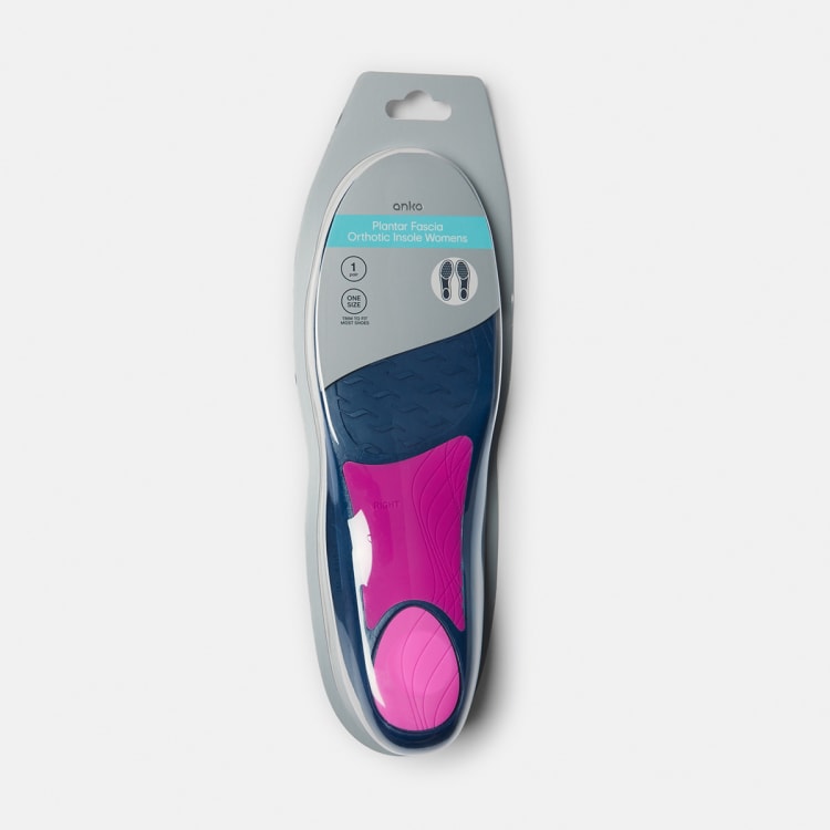 Plantar Facia Insoles Blue Kmart