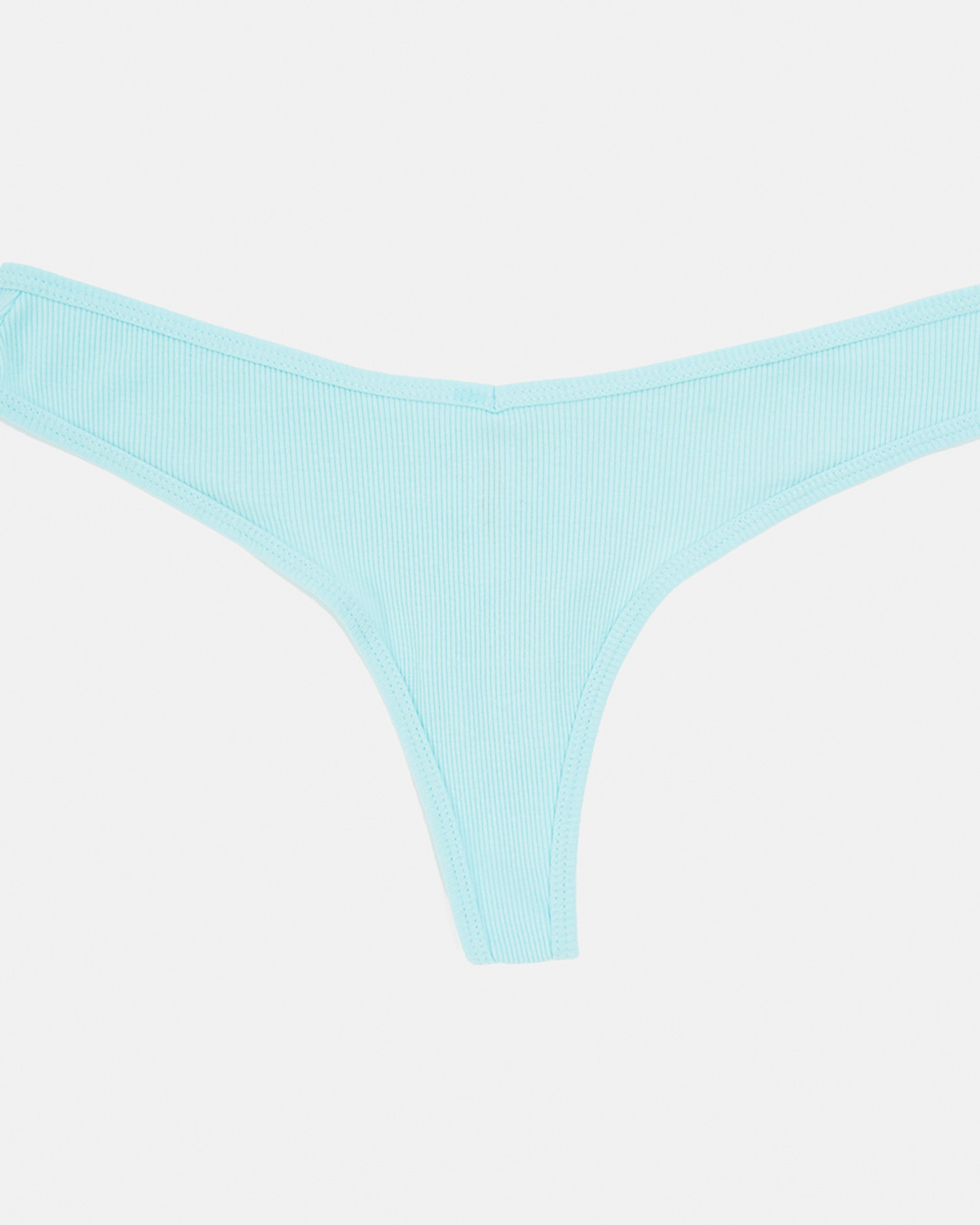 1 Ribbed G-string Briefs BRIGHT TURQUOISE