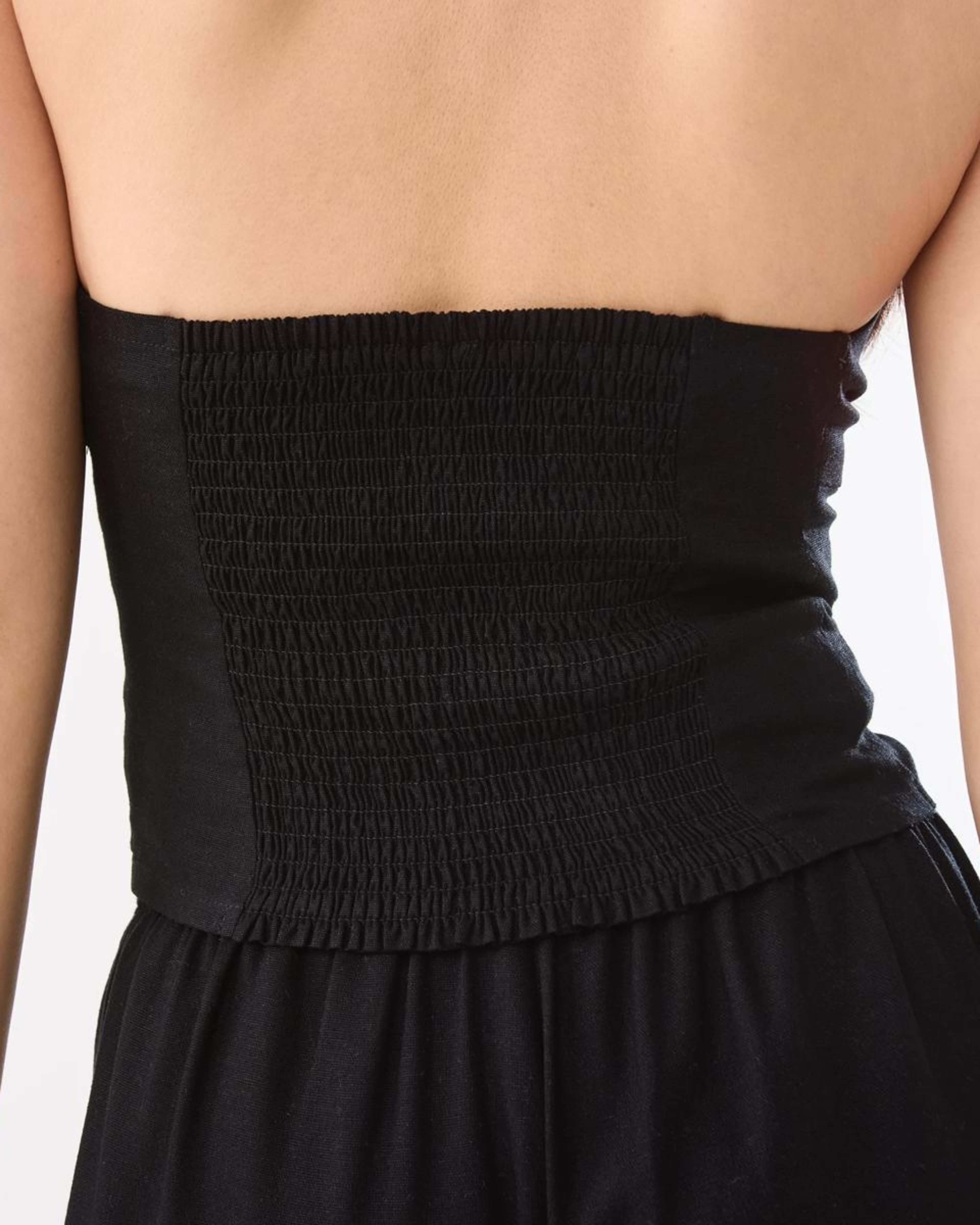 10 Linen Blend Beaded Top BLACK, 10 of 10