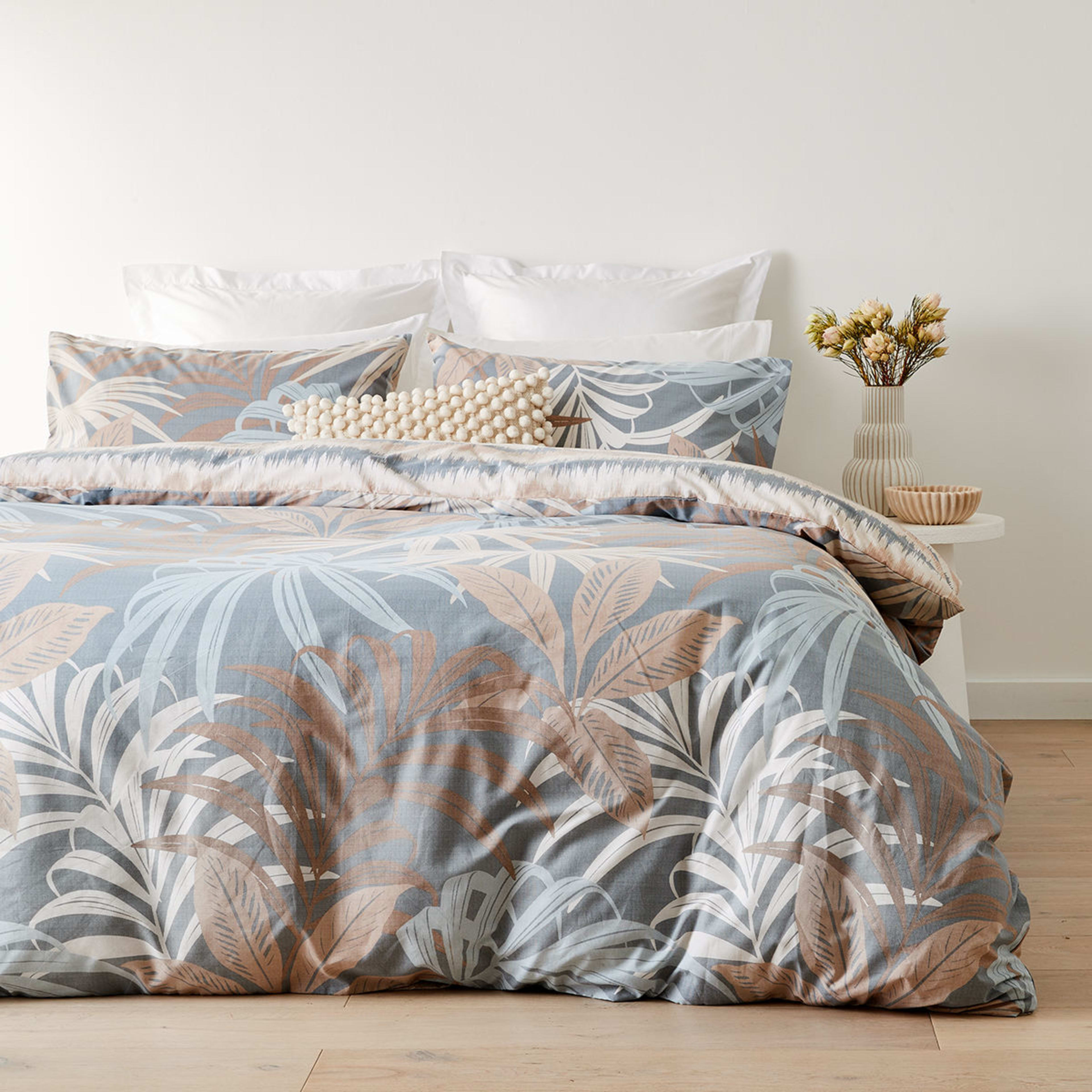 1 Sonny Cotton Rich Reversible Quilt Cover Set - Queen Bed