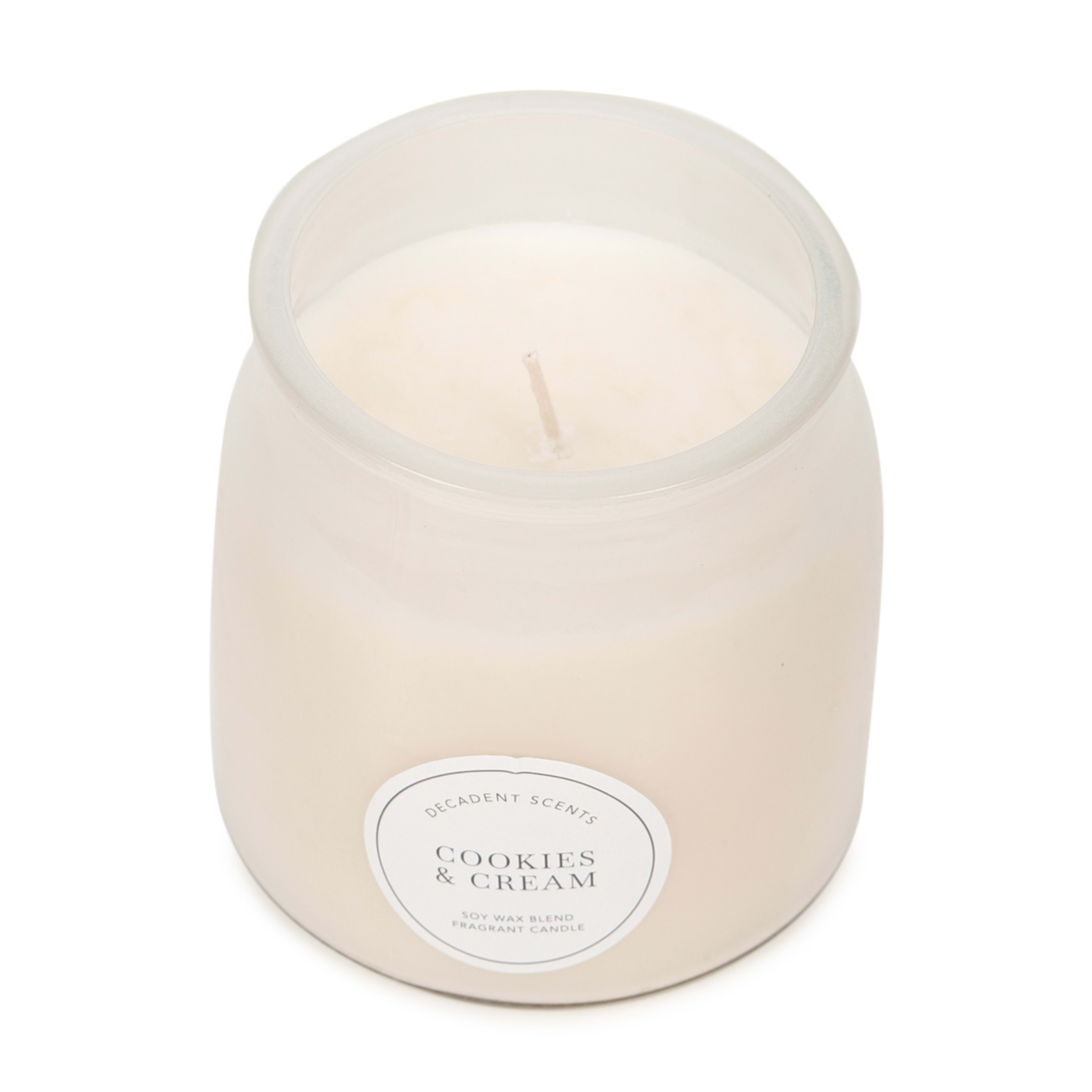 Cookies and Cream Decadent Scents Soy Wax Blend Fragrant Candle - Kmart