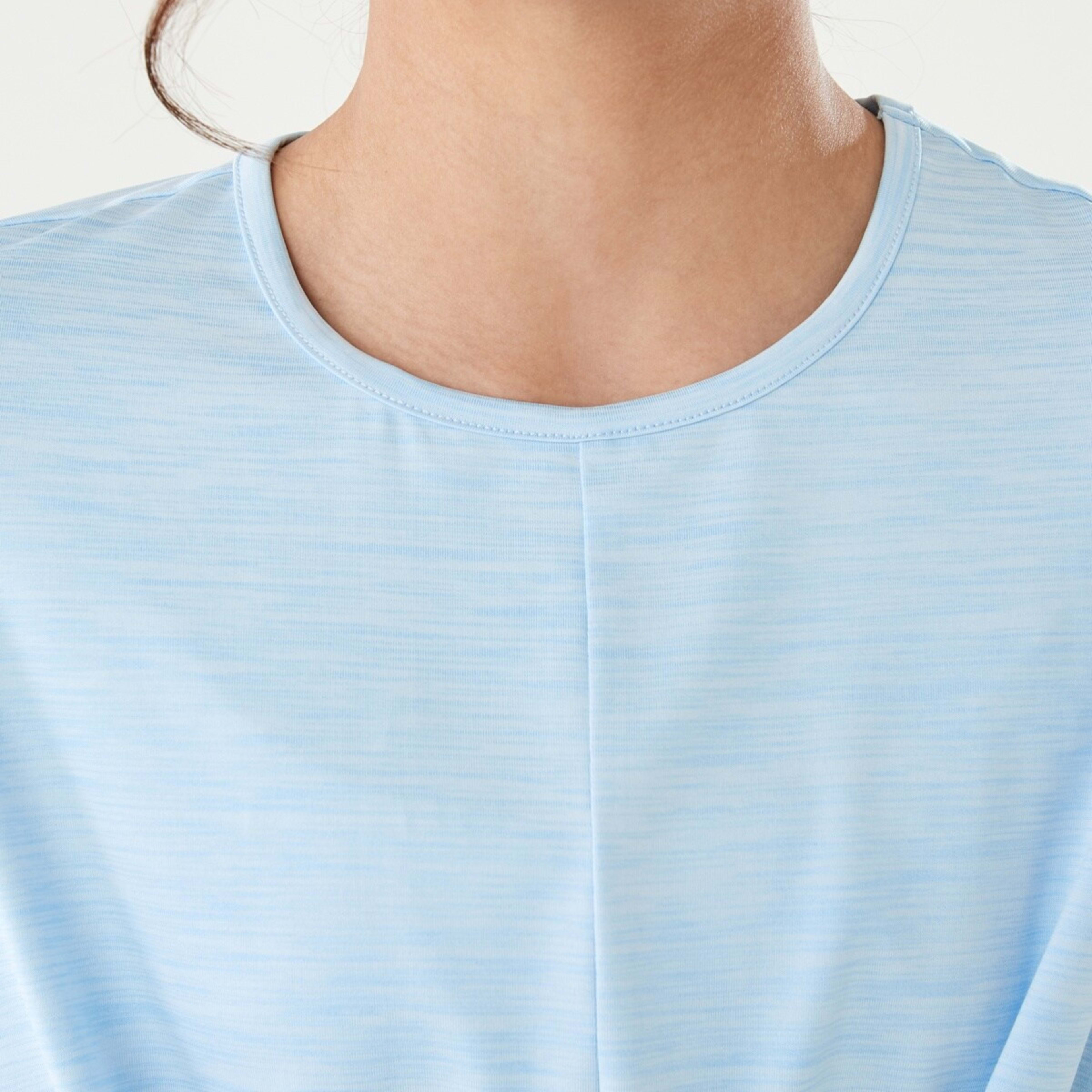 4 Active Kids Twist Front T-shirt Sporty Blue Marle, 4 of 9