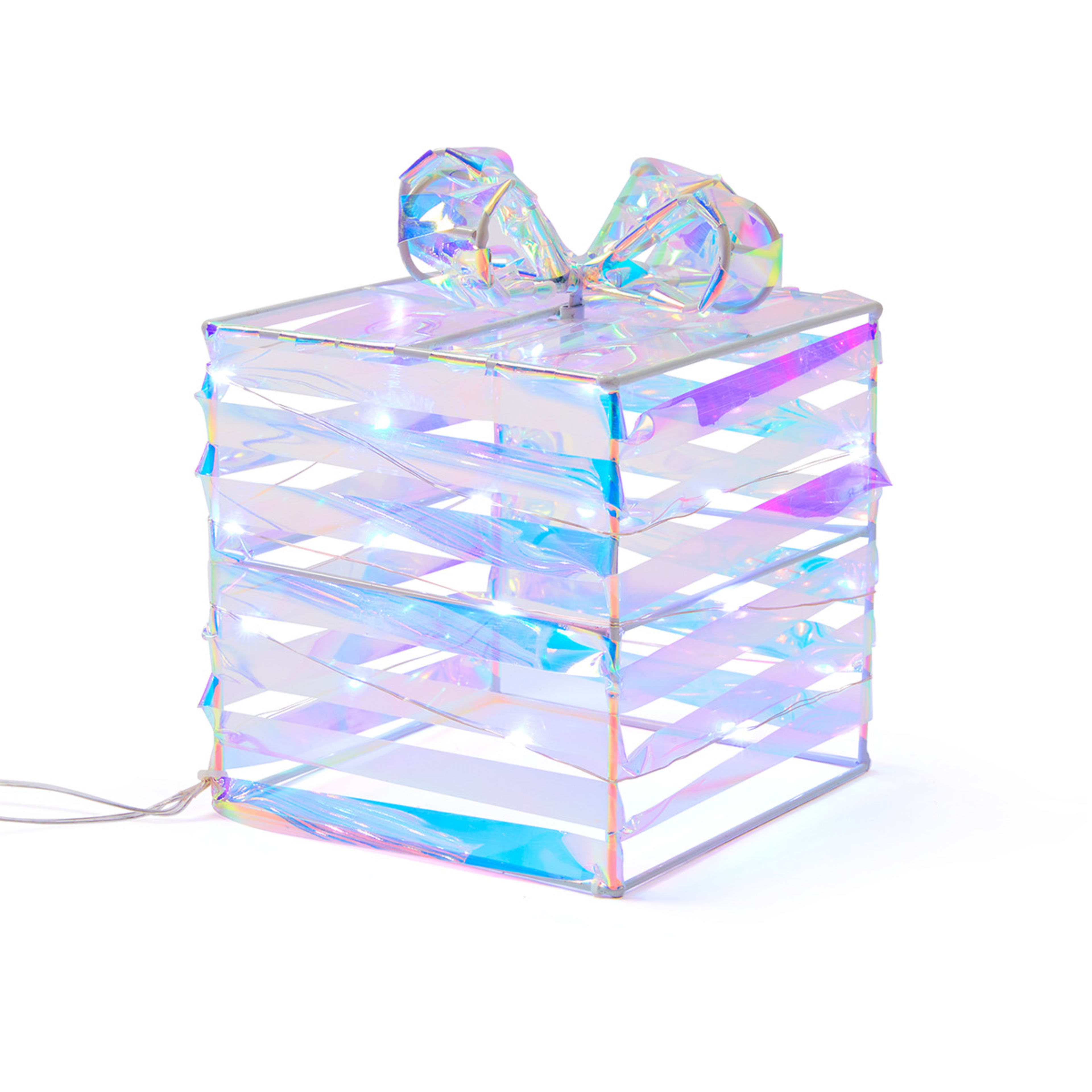 Battery Operated 3 Pack Light Up Iridescent Gift Boxes Kmart
