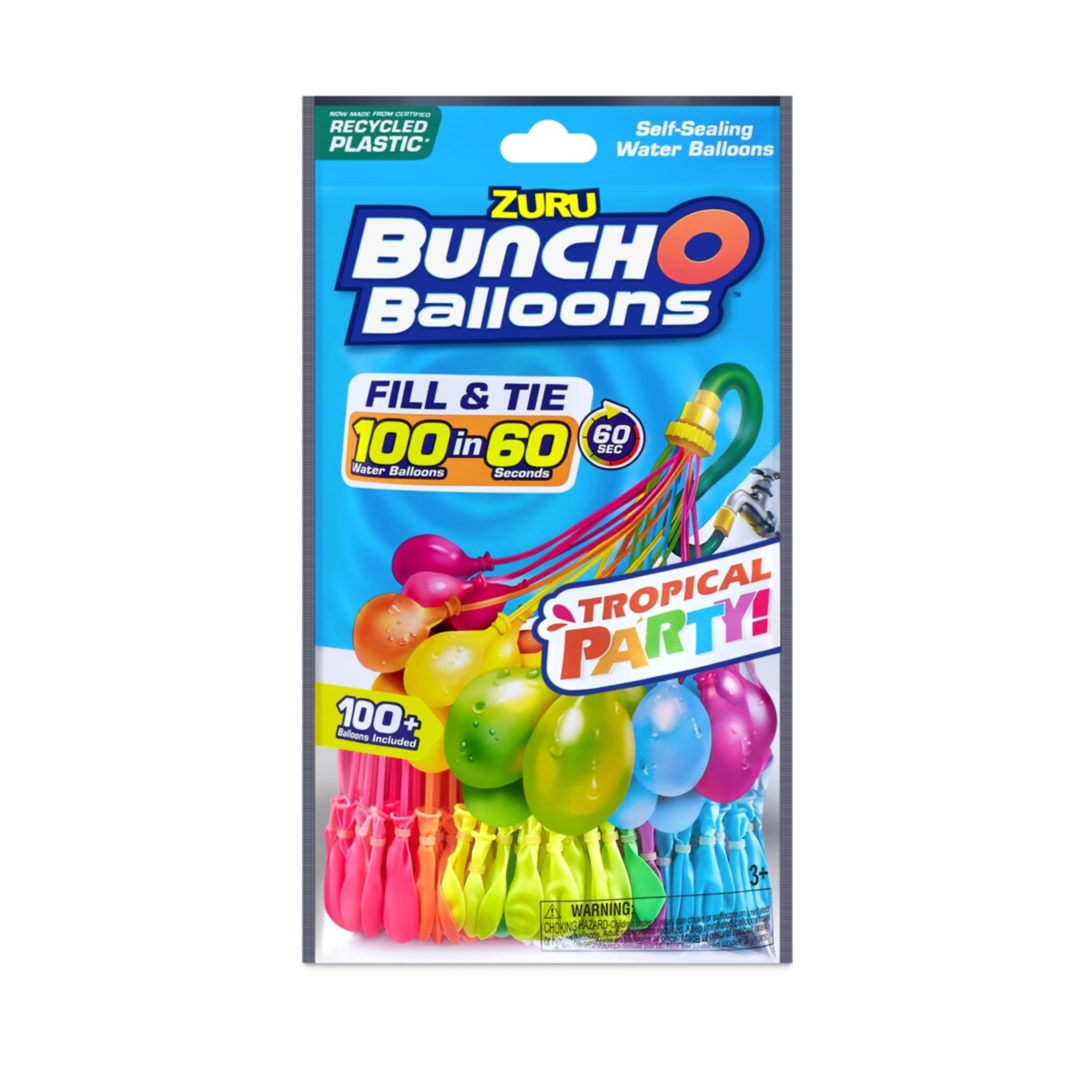 3 Pack Zuru Bunch O Balloons Tropical Party! SelfSealing Water Balloons Kmart