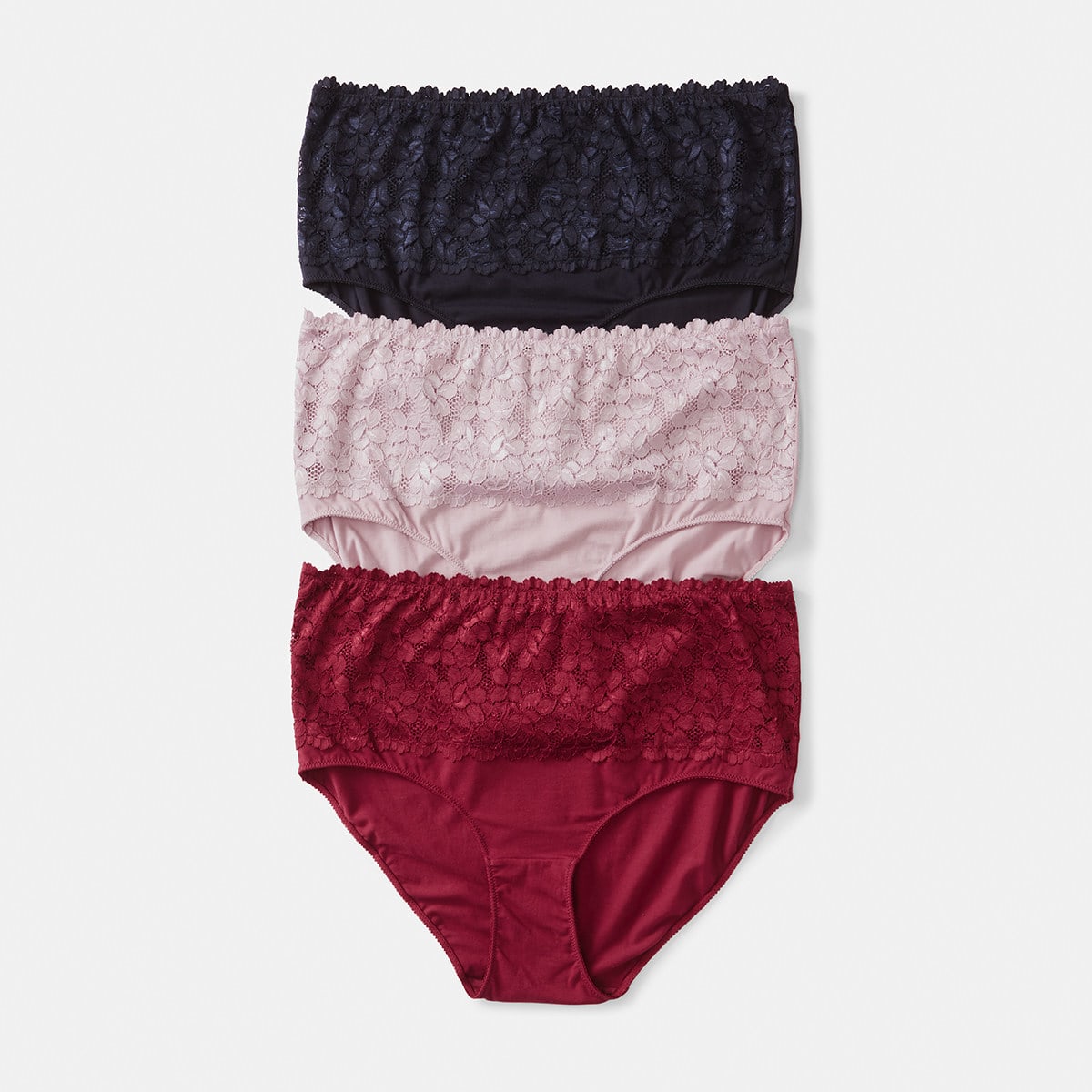 3 Pack Curve Cotton Stretch Full Briefs Kmart
