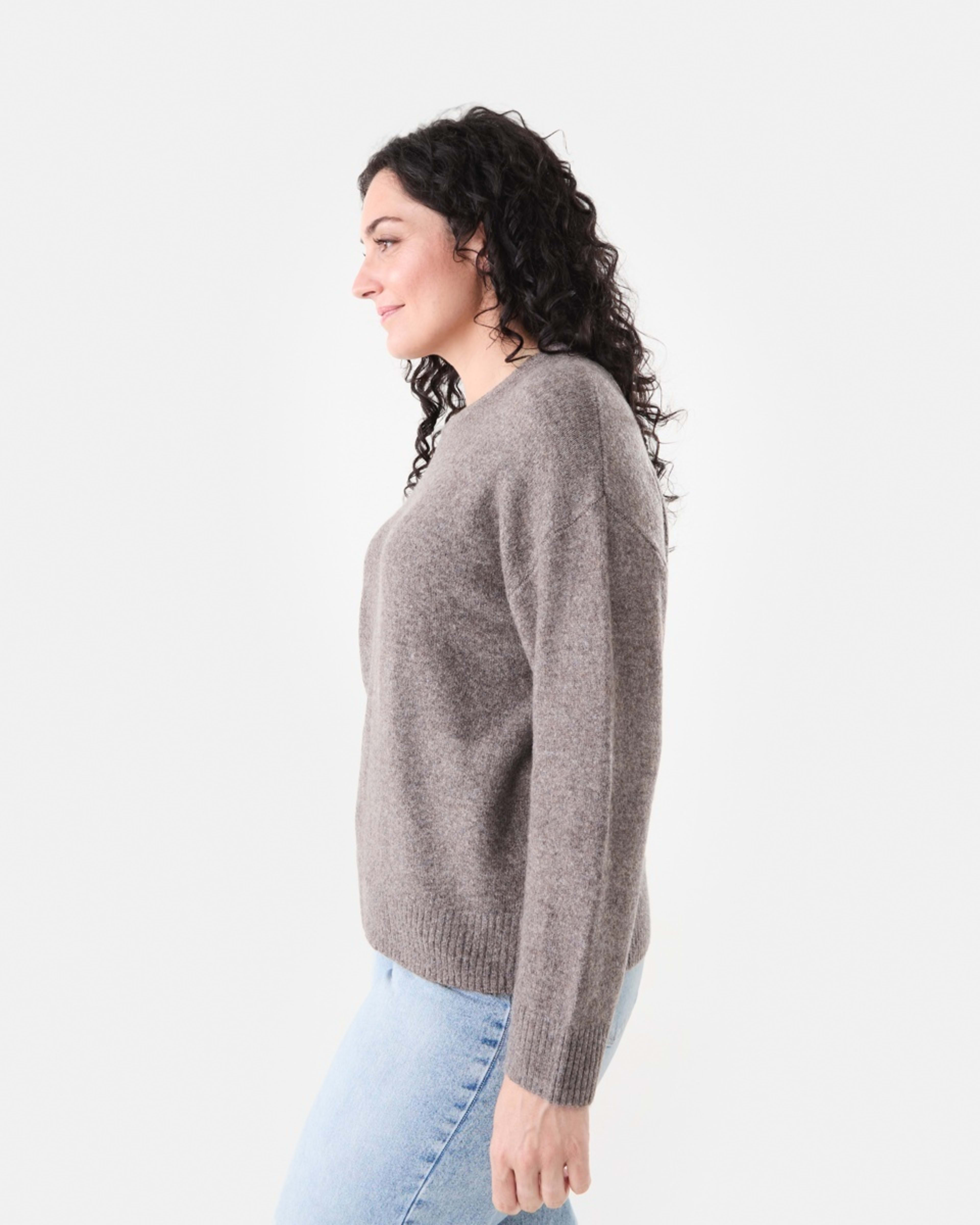 2 Relaxed Jumper Taupe Mrl, 2 of 5