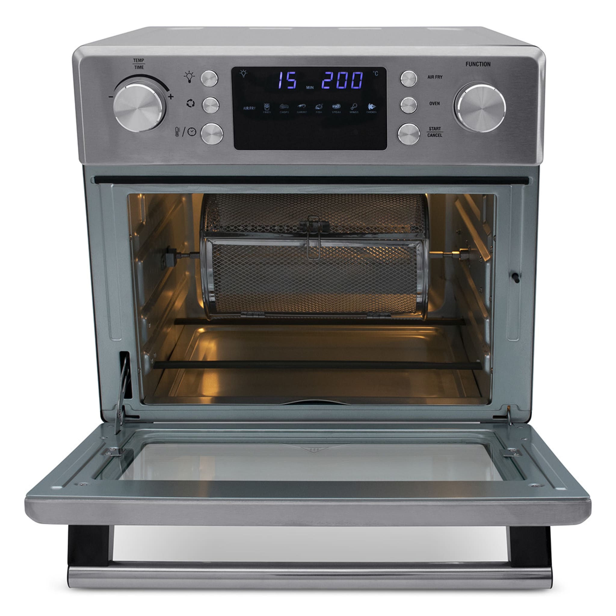 25L Air Fryer and Oven Silver Kmart