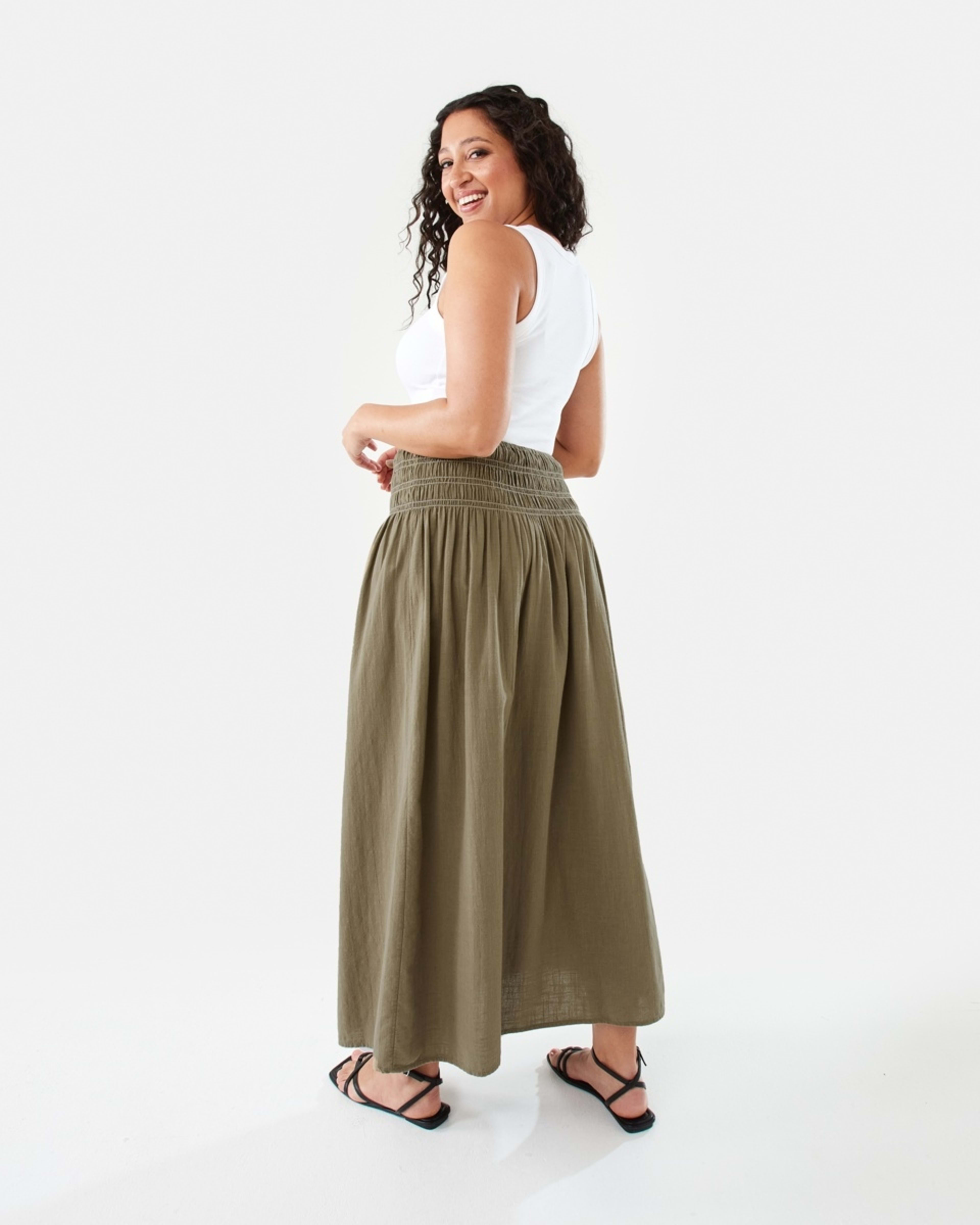 4 Rouched Maxi Skirt Pave Grey, 4 of 8