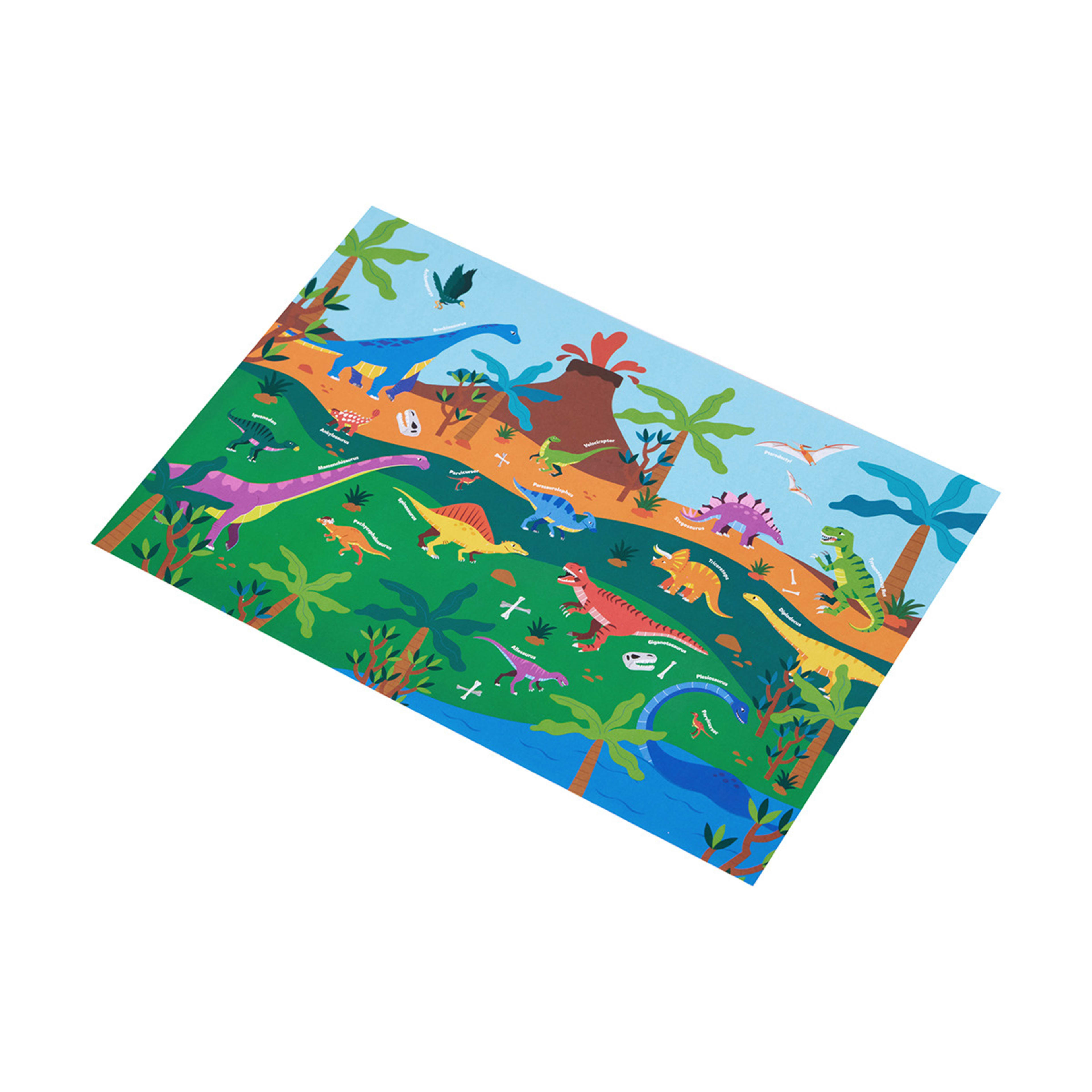 Learn About Dinosaurs Giant Educational Poster and Stickers Kmart NZ