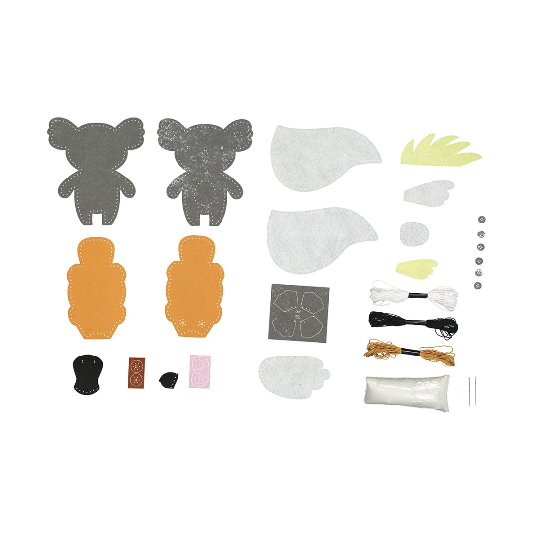 36 Piece Felt Animal Sewing Kit Kmart