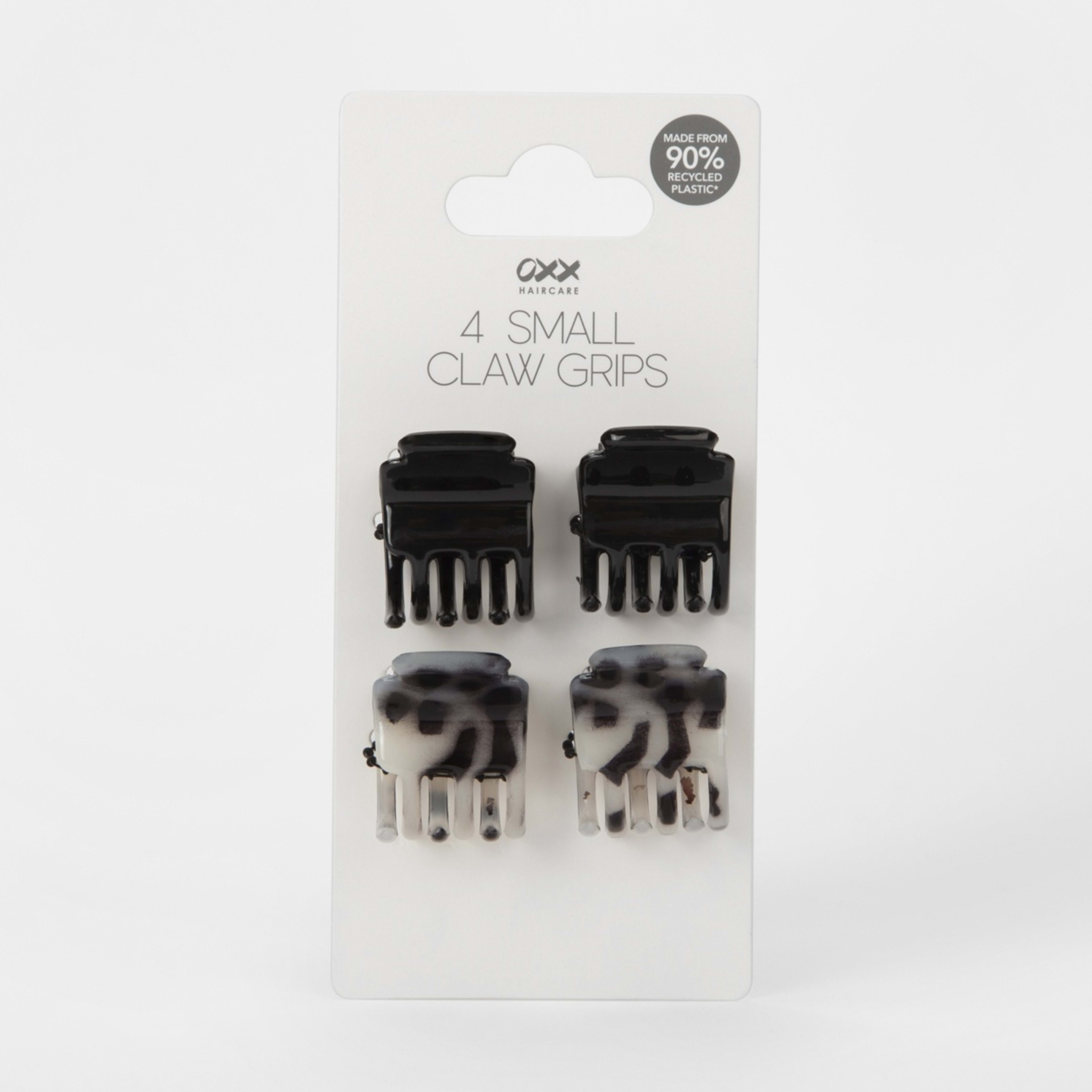 4 4 Pack Mixed Tort Plastic Quarter Claw Grips, 4 of 4