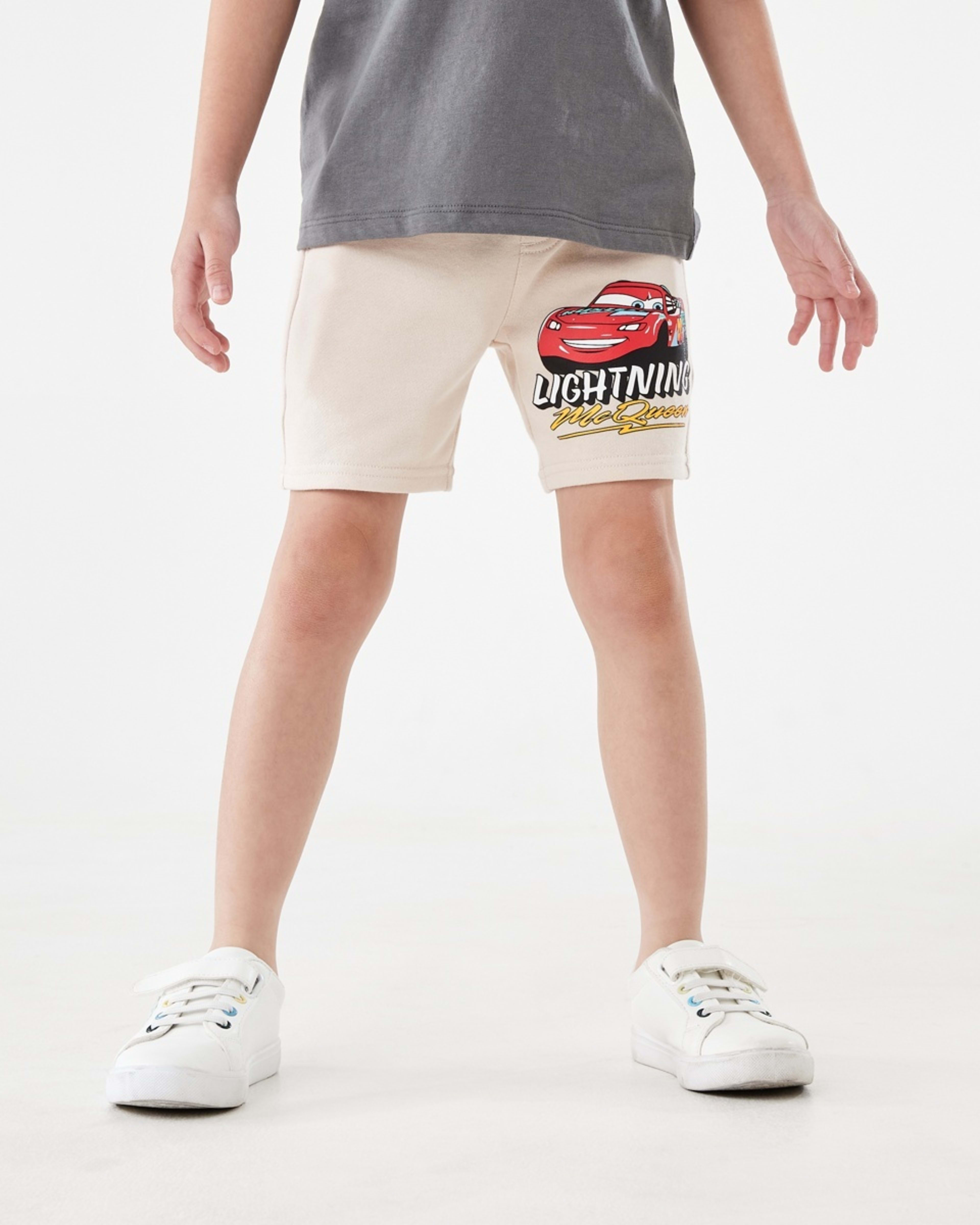 1 Cars License Knit Shorts Lightning Mcqueen