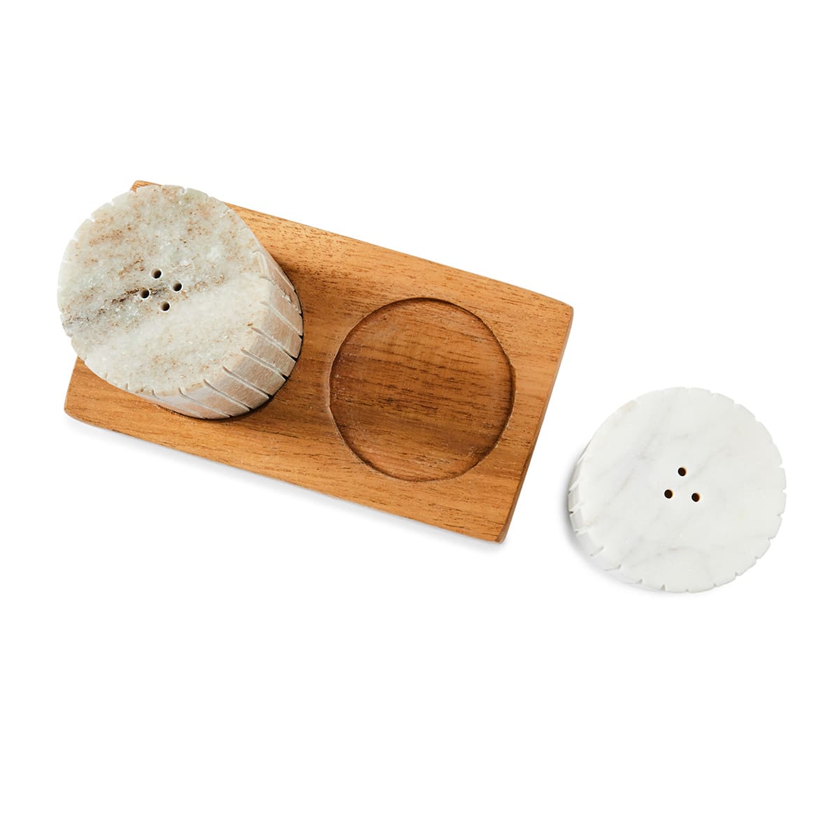 Marble Salt and Pepper Shaker Set Kmart