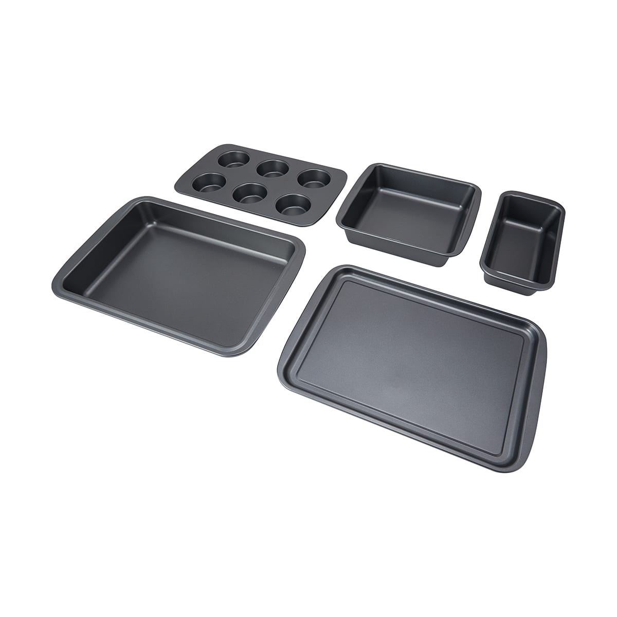 5 Piece Bakeware Set Grey Kmart NZ