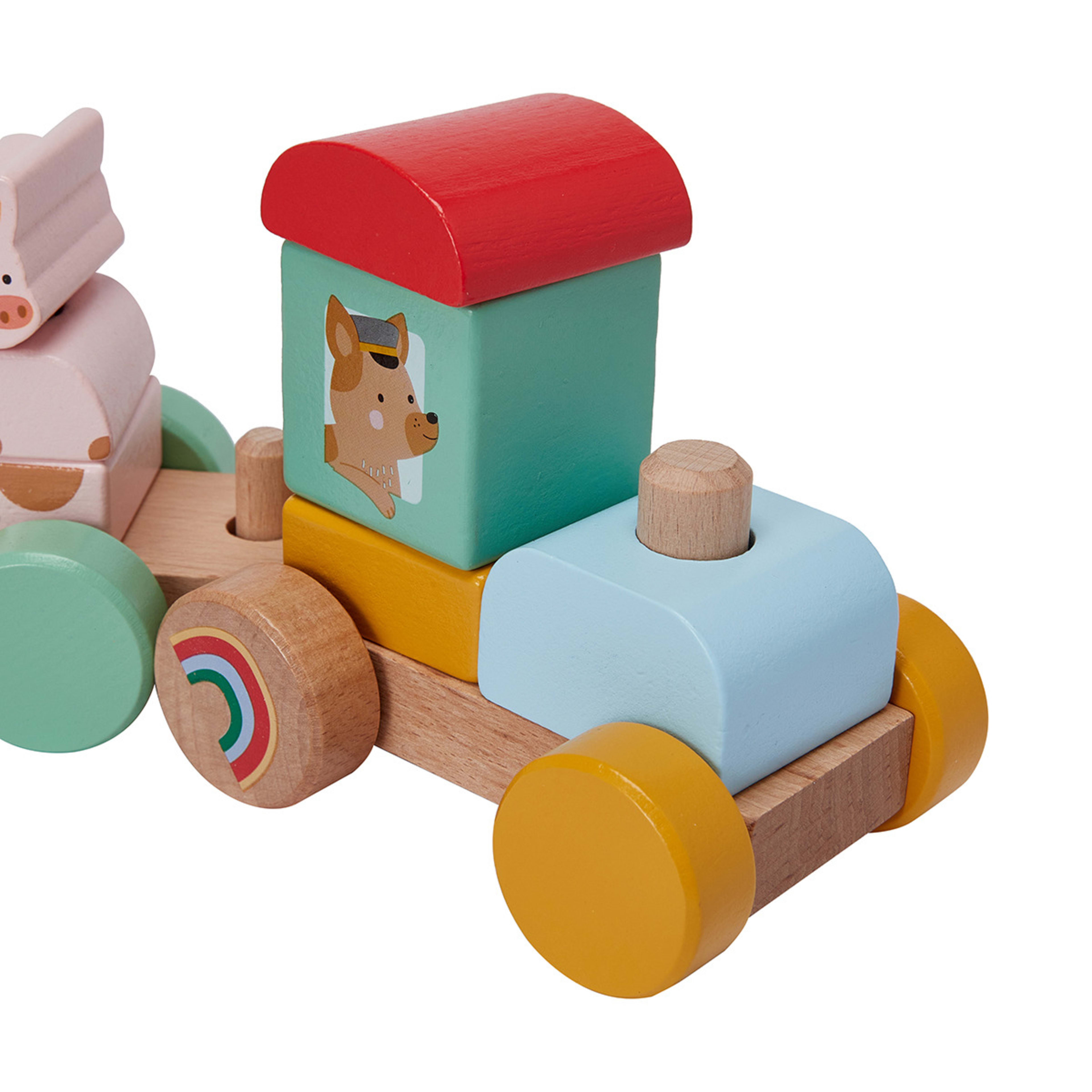Wooden Stacking Train Kmart
