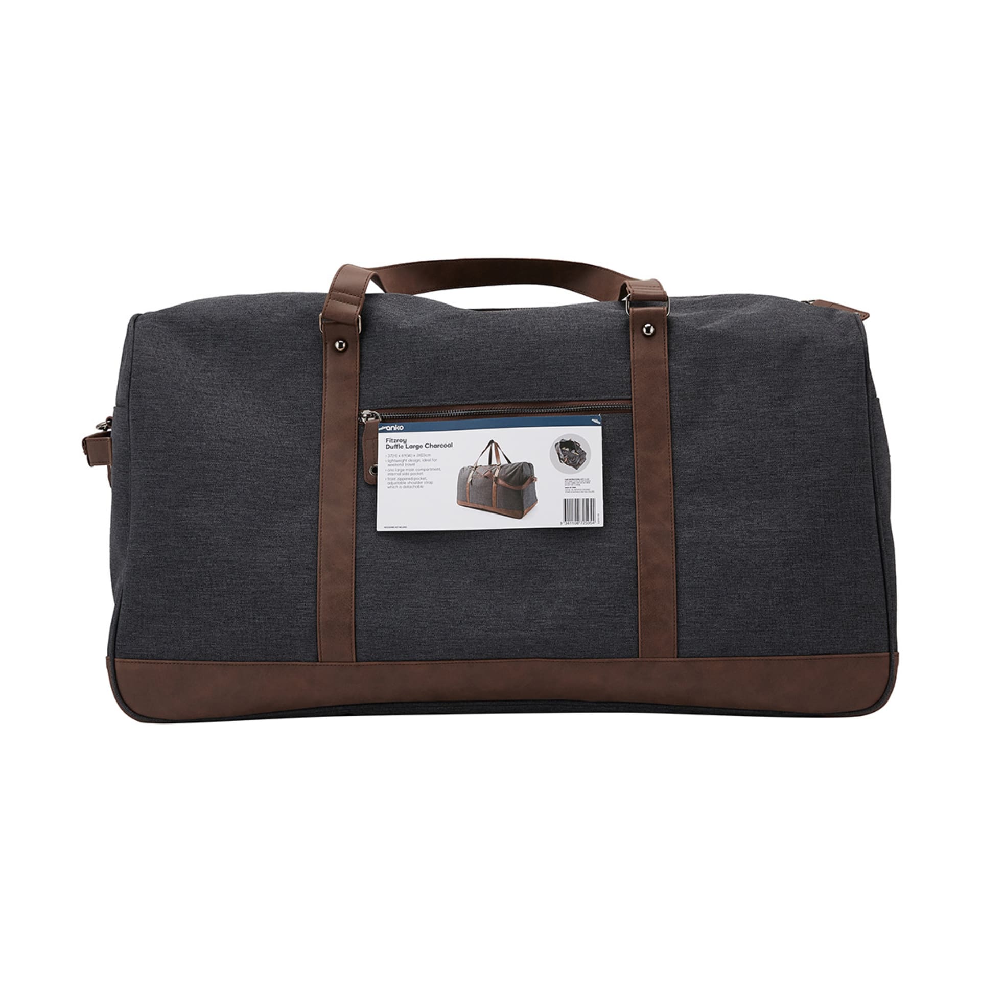 Fitzroy Duffle Large, Charcoal Kmart