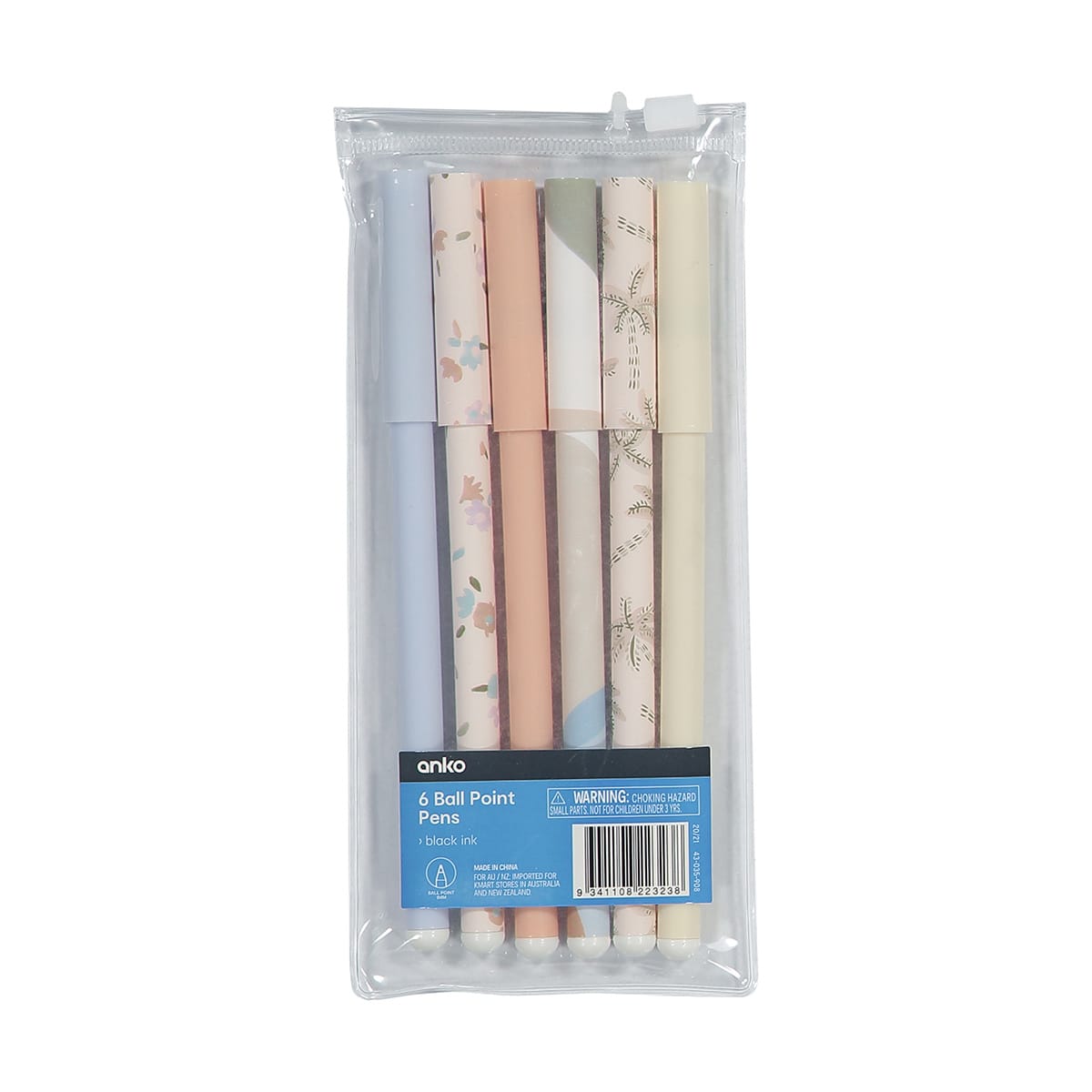 6 Pack Ball Point Pens Timeless Kmart