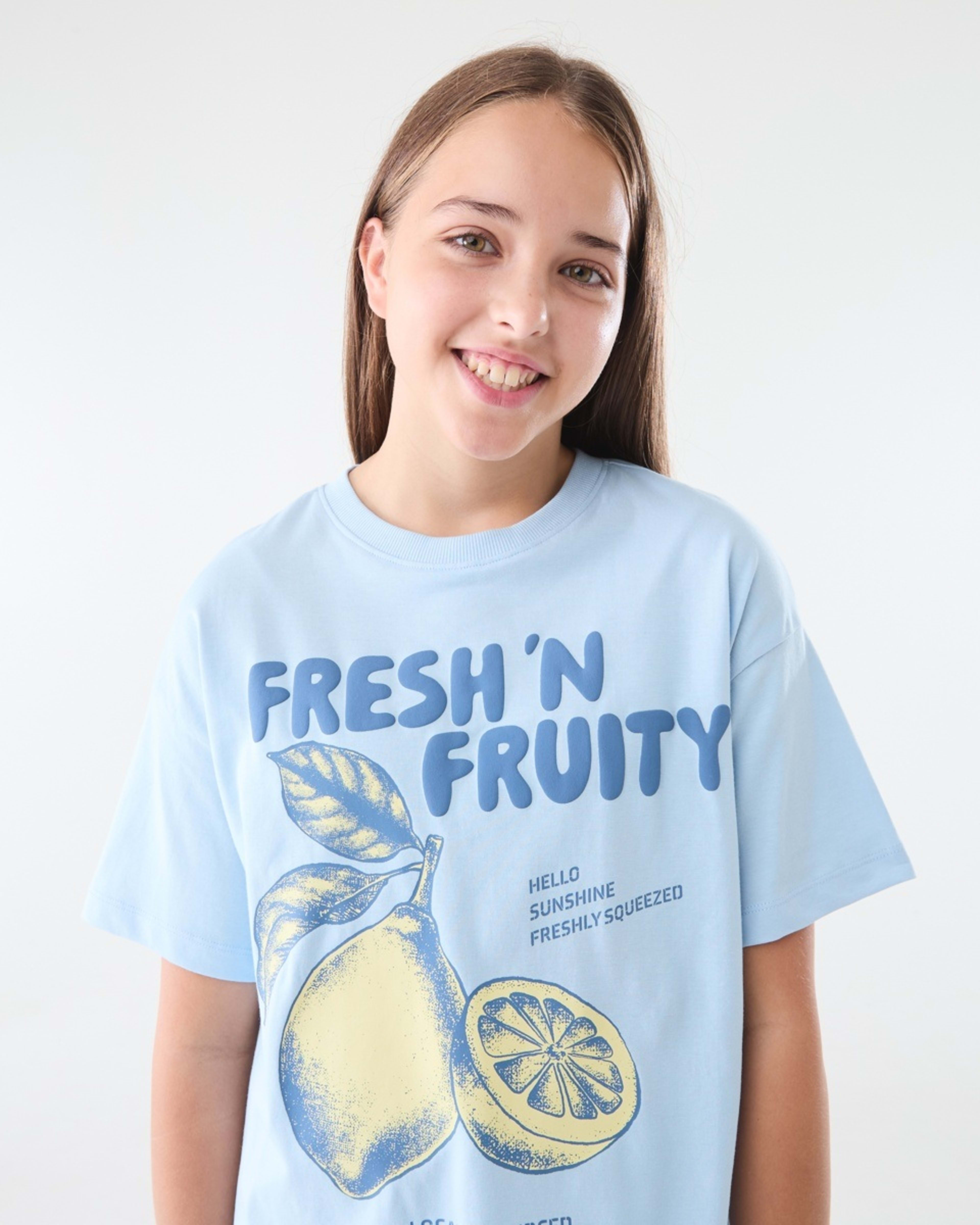 3 Oversized T-shirt Blu Lemon, 3 of 6