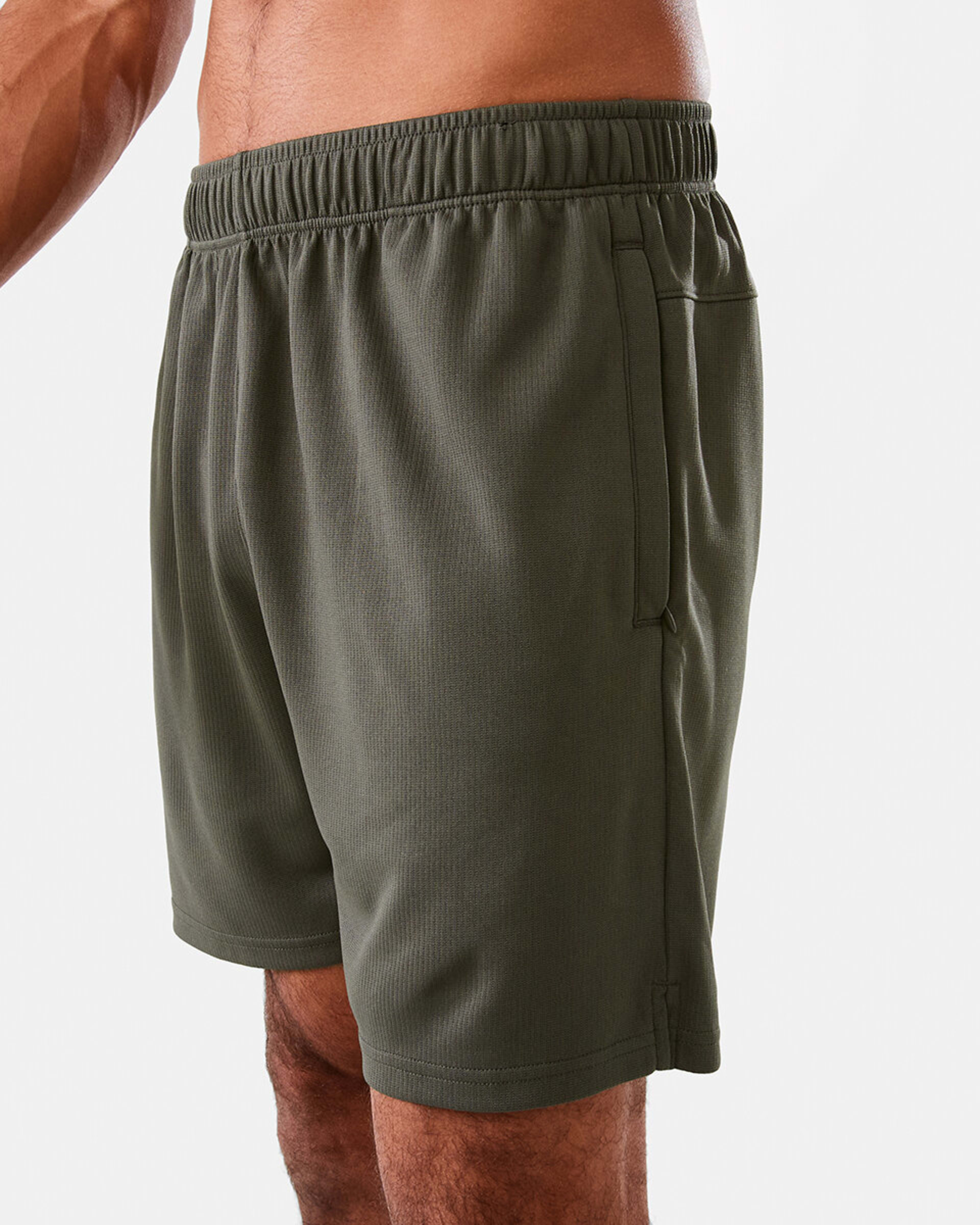 2 Active Mens Comfort Sports Shorts KHAKI GREEN, 2 of 8
