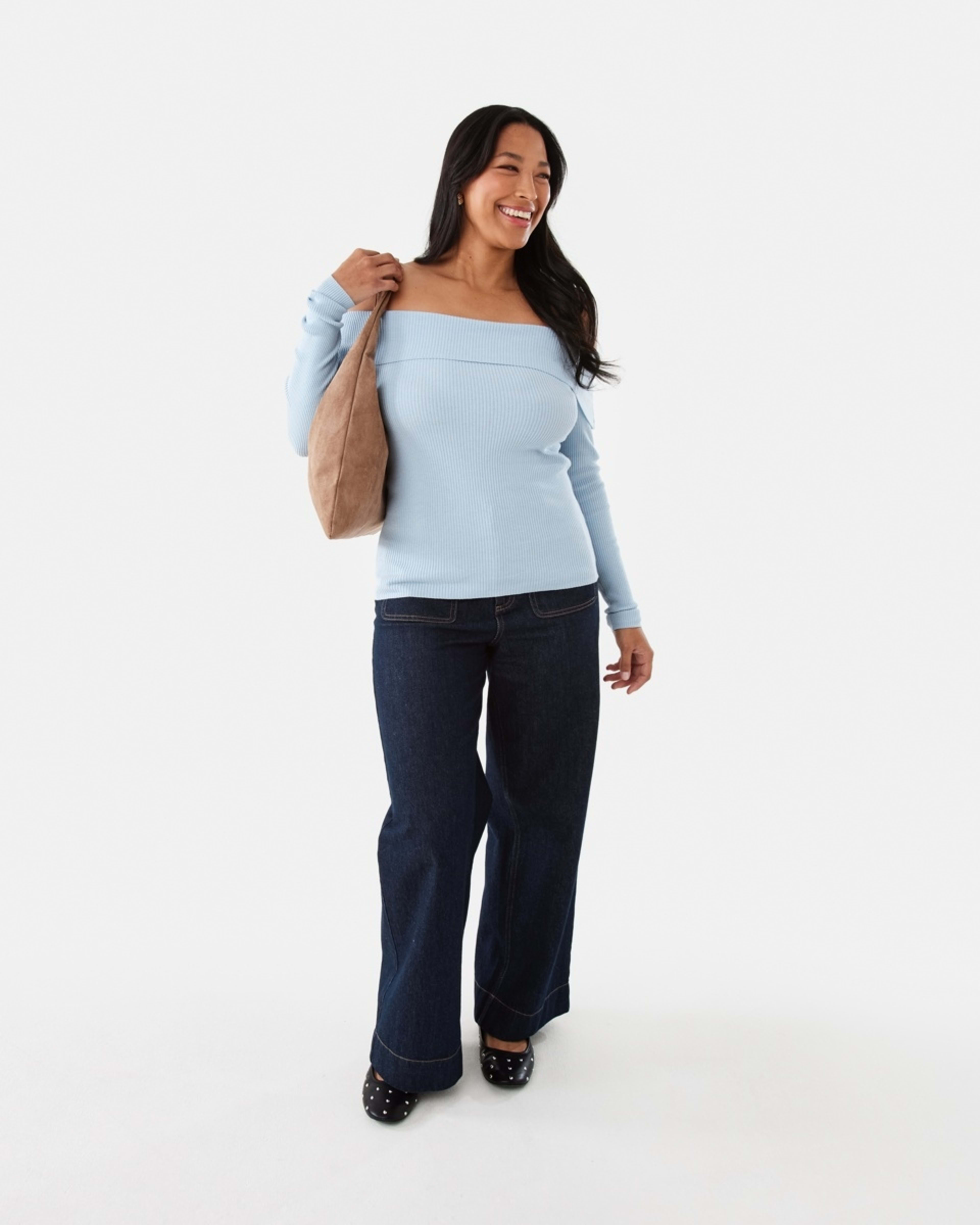 8 Long Sleeve Off Shoulder Top SKYWAY, 8 of 8