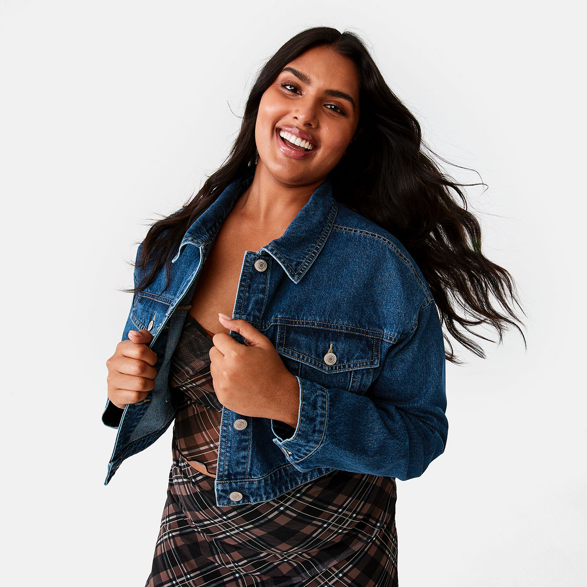 Crop Denim Jacket Kmart