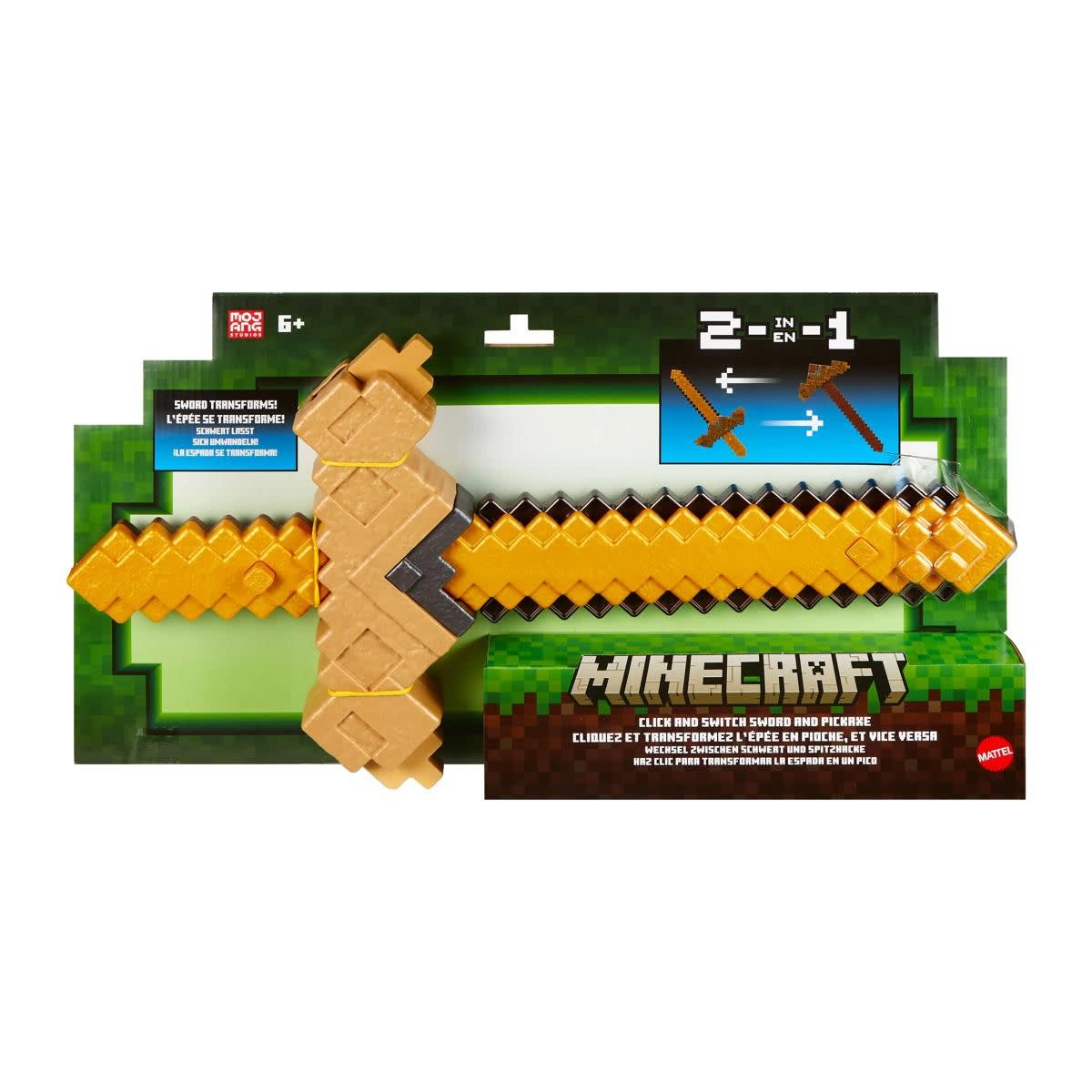 Minecraft Click & Switch Sword & Pickaxe - Kmart NZ