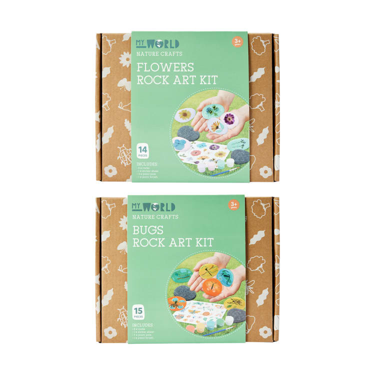 My World Nature Crafts Rock Art Kit Assorted Kmart