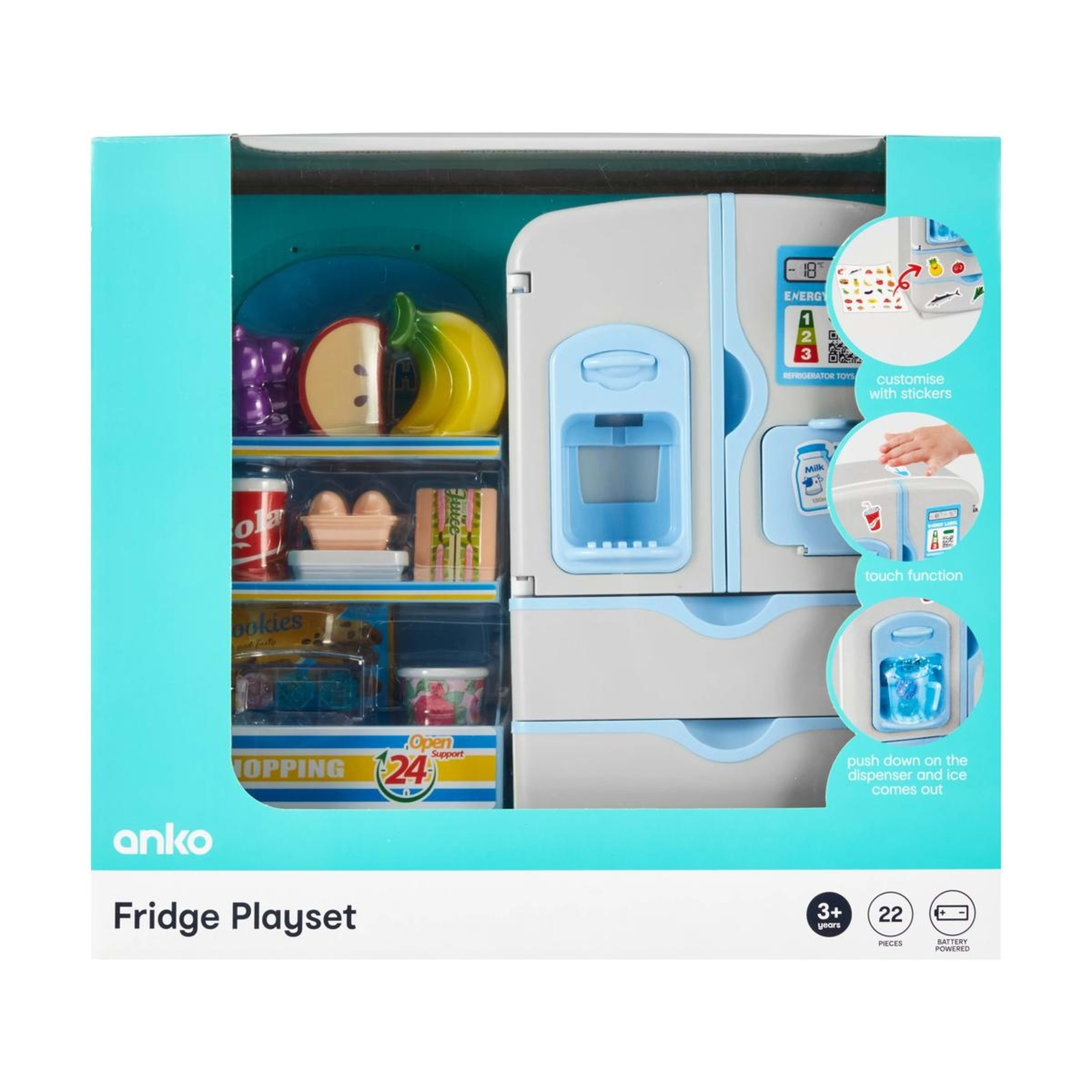 1 22 Piece Fridge Playset