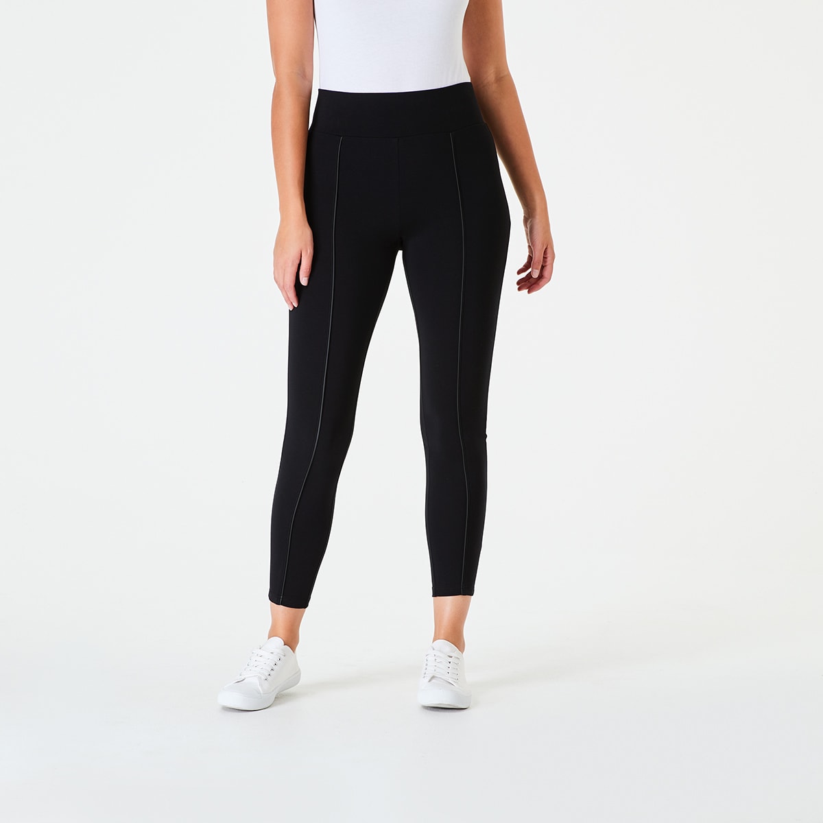 Ponte PU Seam Leggings - Kmart