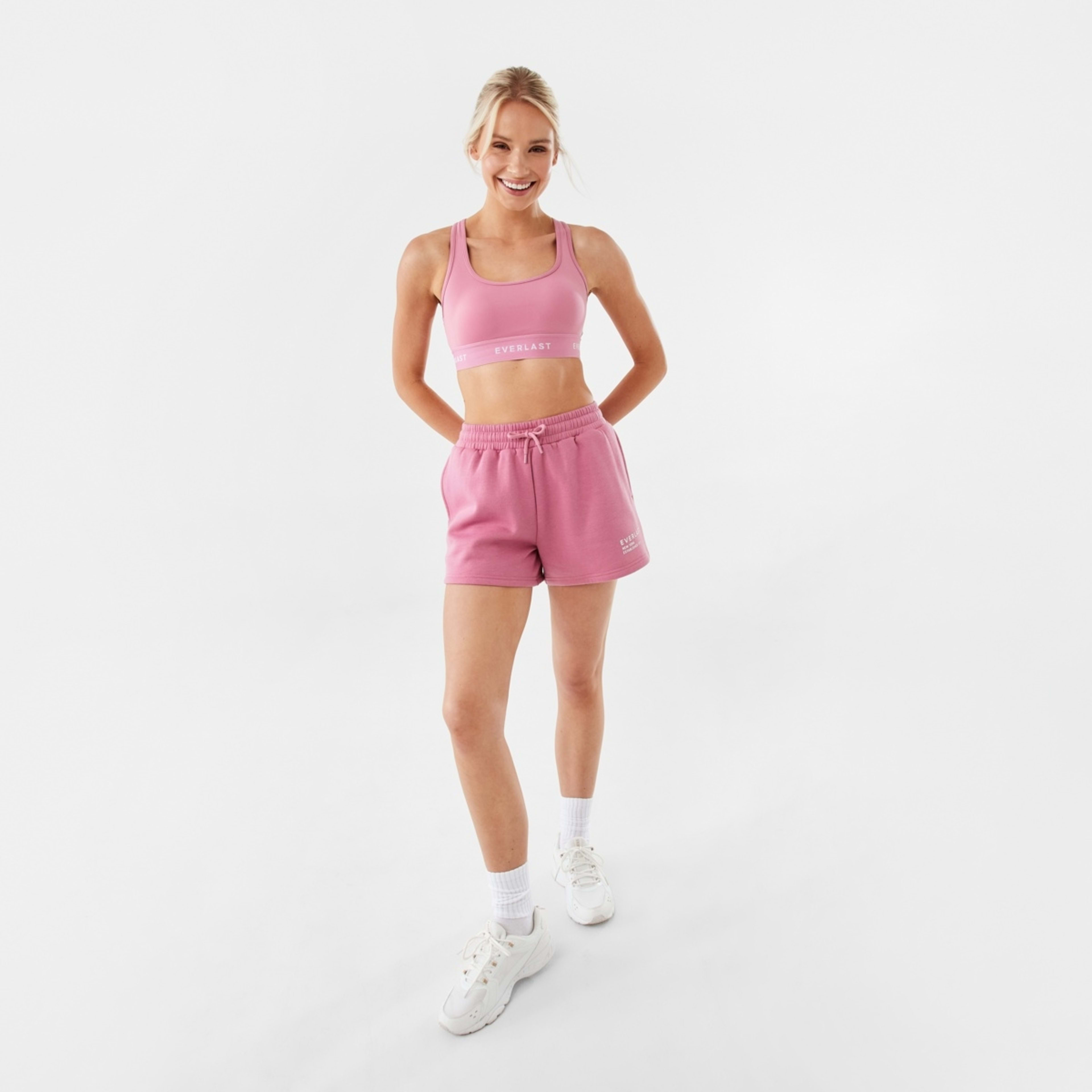 2 Everlast Womens Racer Back Sports Crop Top Everlast Branded Waistband, 2 of 9
