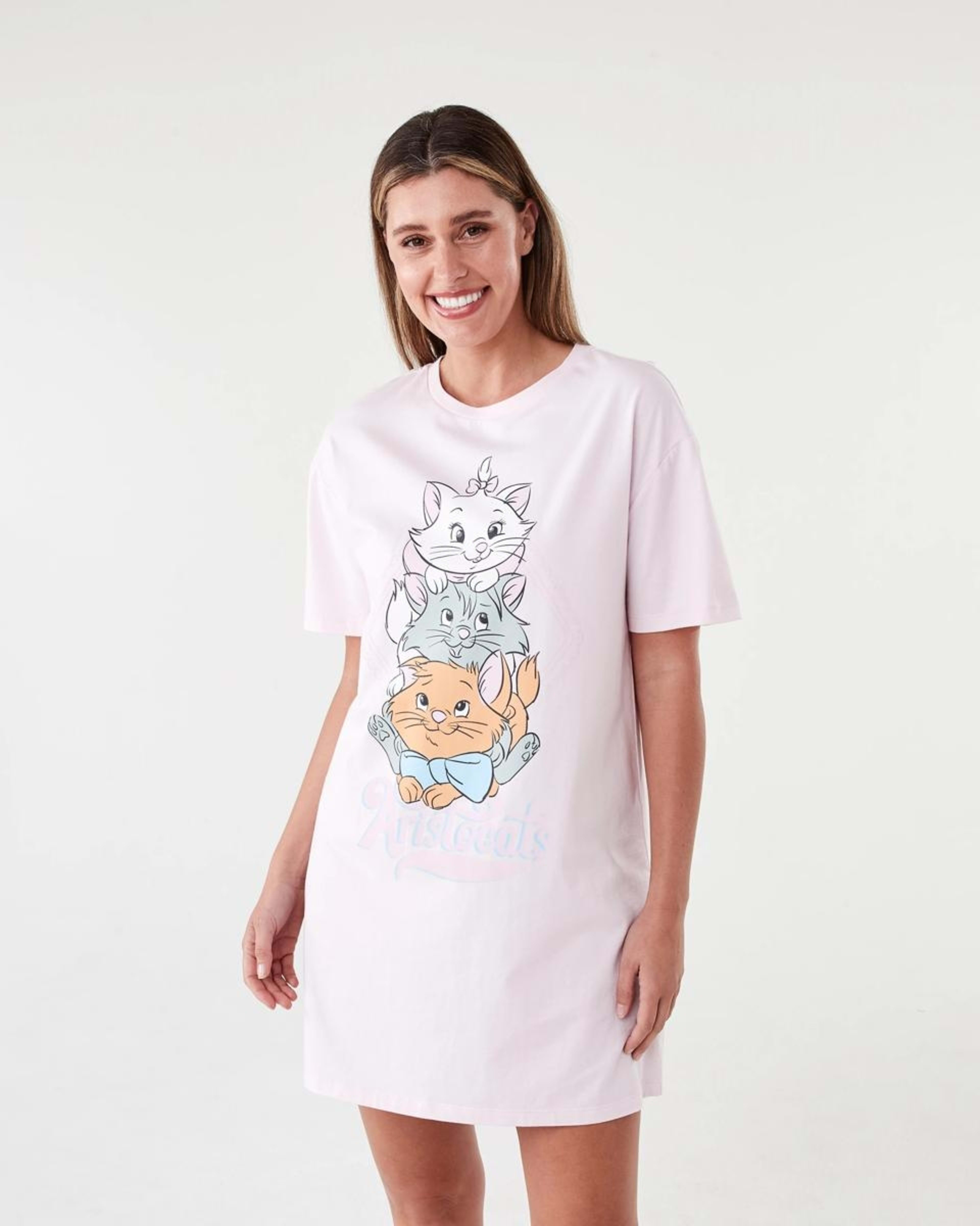 1 Aristocats License Knit Nightie Aristocats, 1 of 6