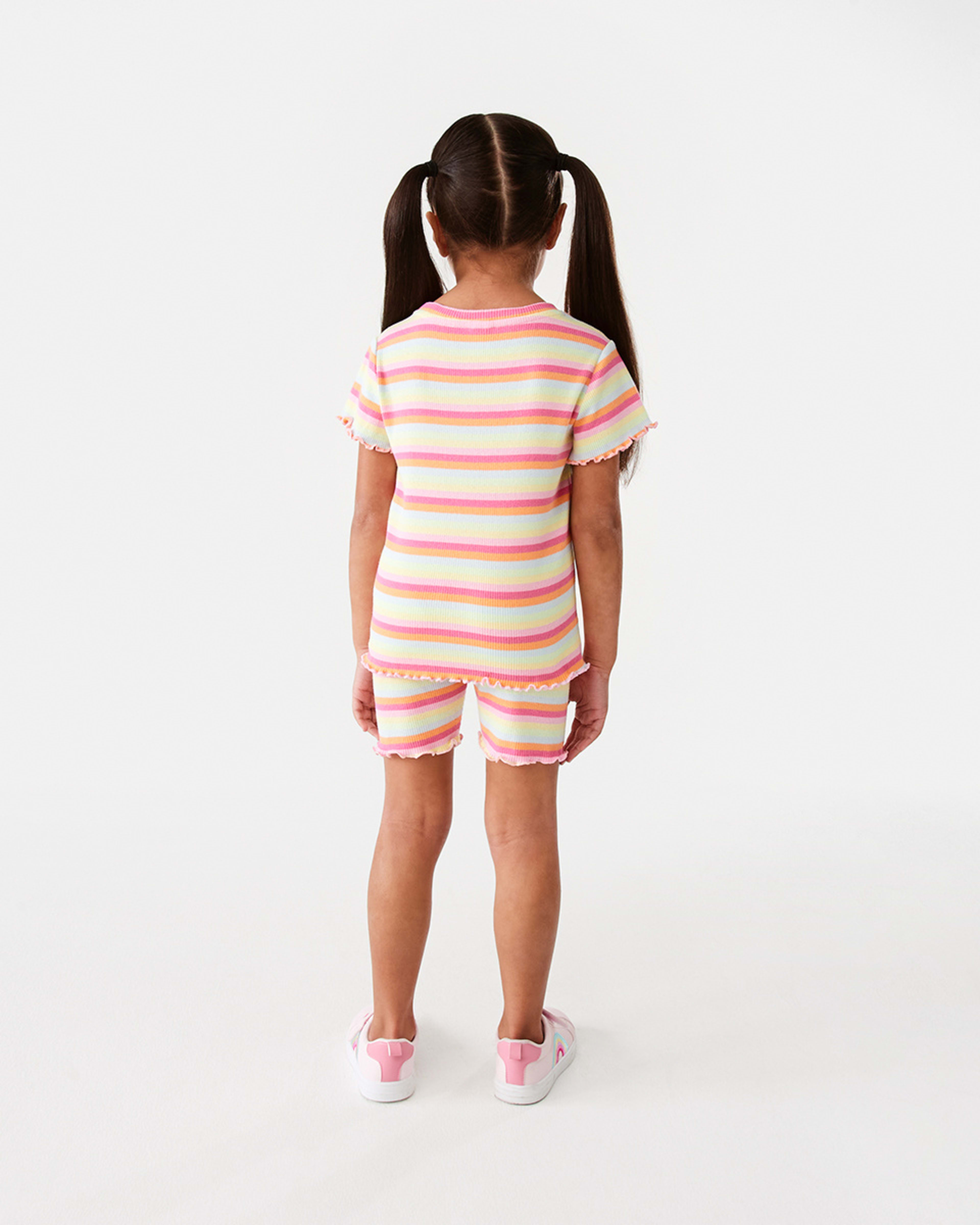 7 Short Sleeve Rib T-shirt Rnbw Strp, 7 of 9