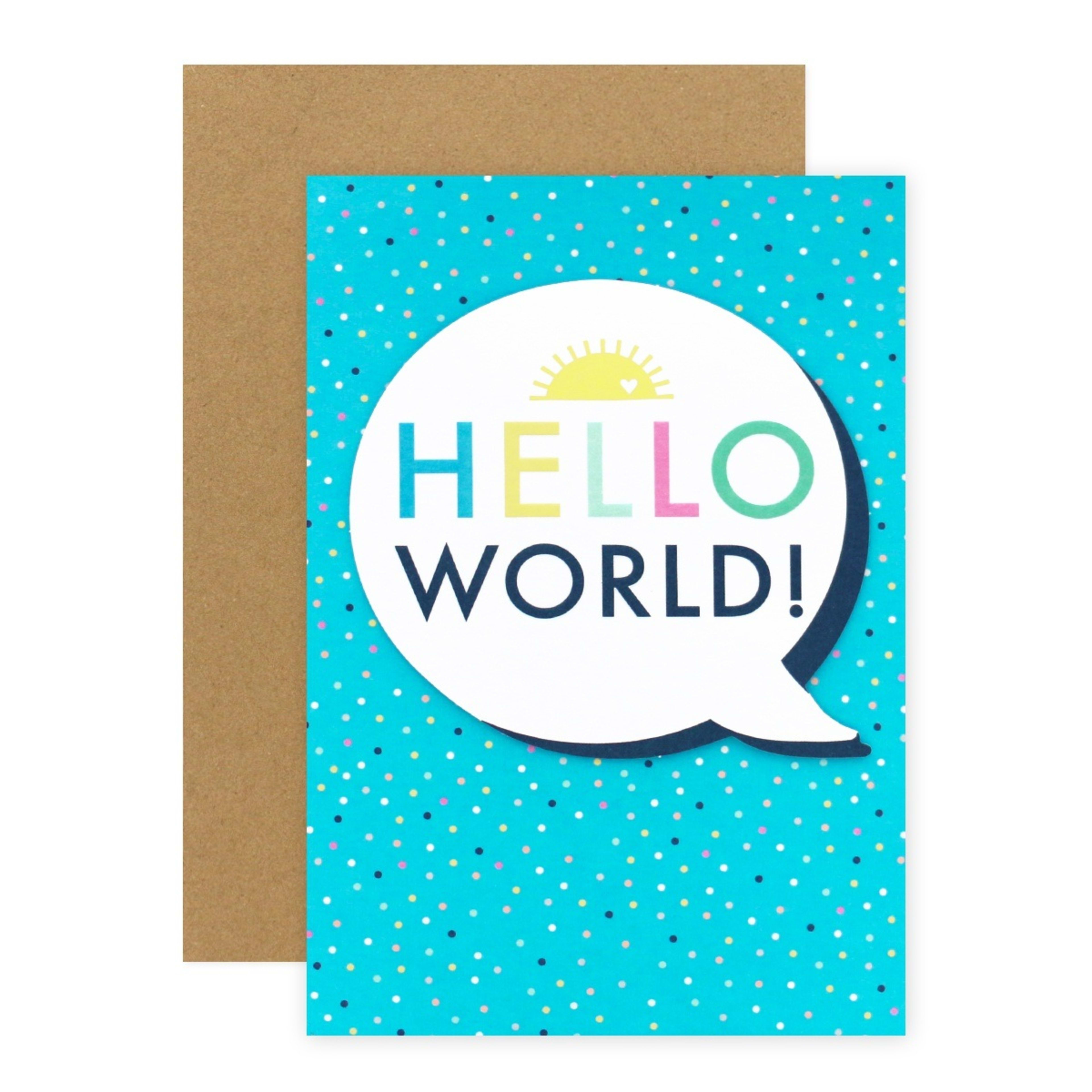 1 Connections from Hallmark New Baby Congratulations Card - Too Cute