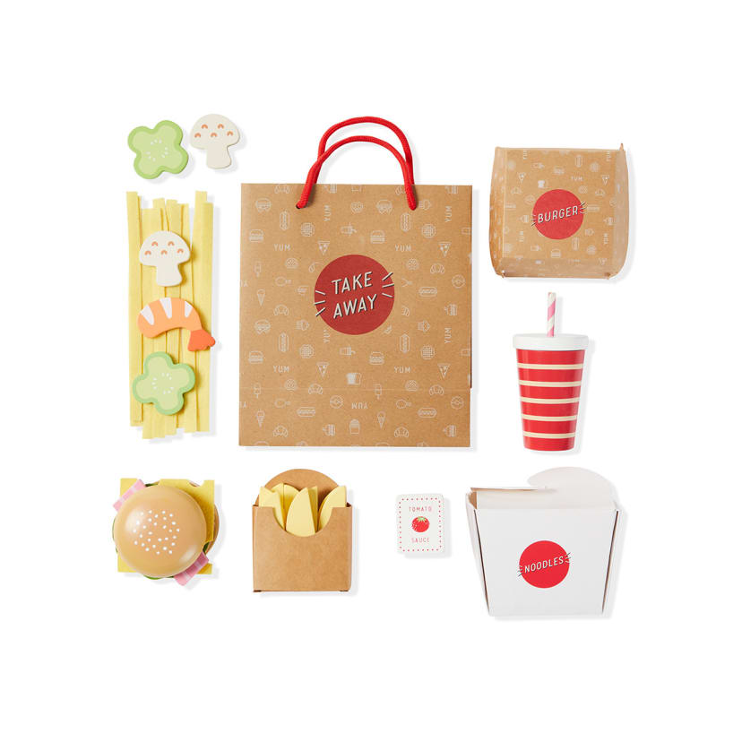 38 Piece Food Delivery Take Away Set Kmart