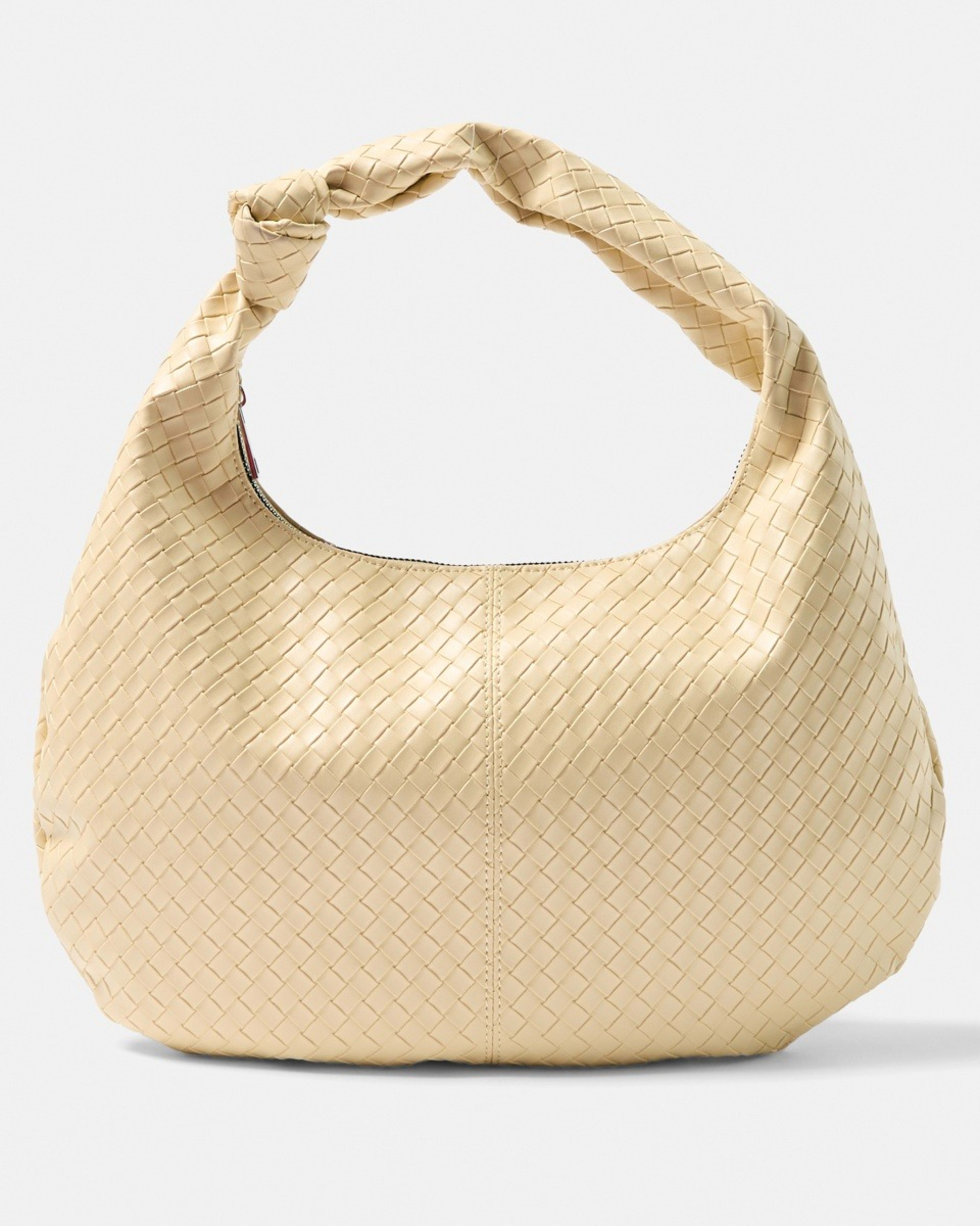 1 Weave Shoulder Bag LEMON CREAM, 1 of 4