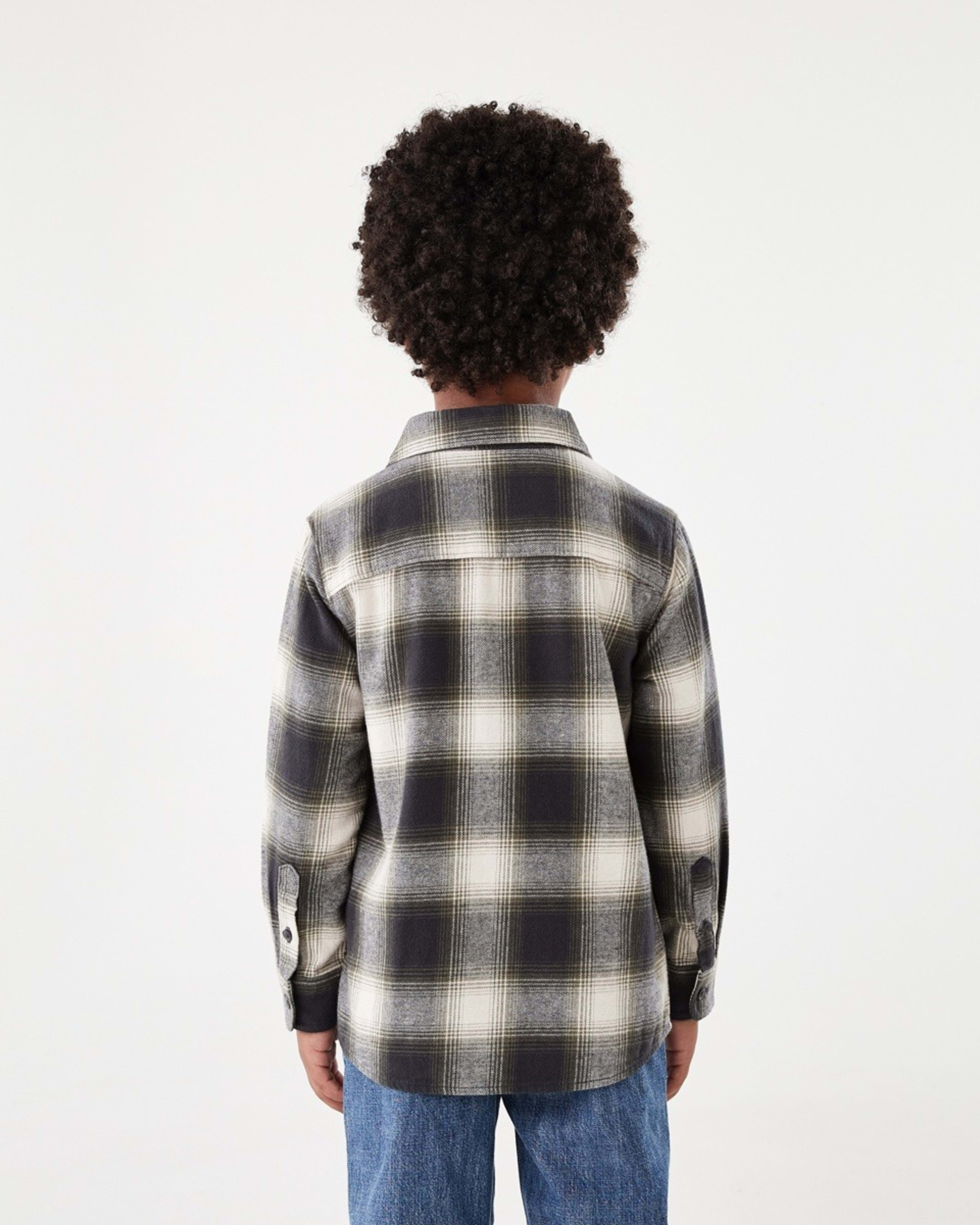 2 Yarn Dyed Flannel Shirt Grn Check, 2 of 9