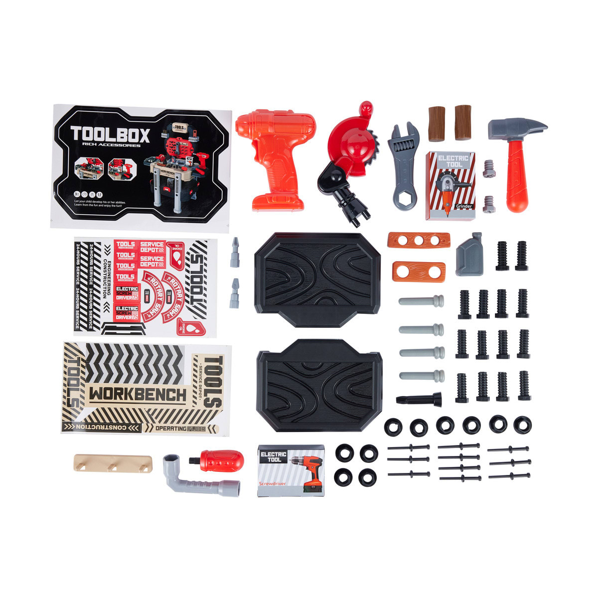 78 Piece Tool Bench Toy Kmart NZ