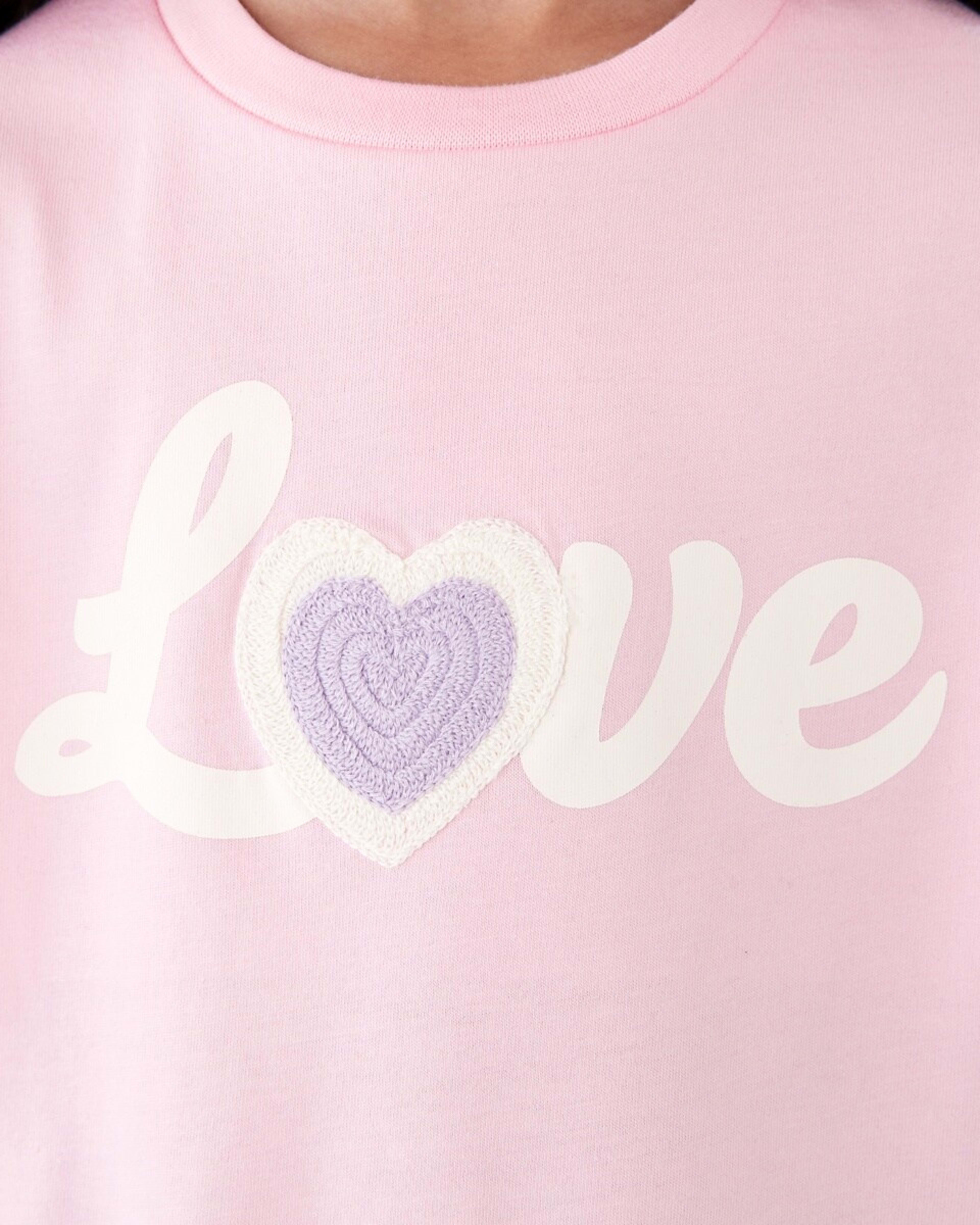 4 Short Sleeve Oversized Applique T-shirt Love, 4 of 8