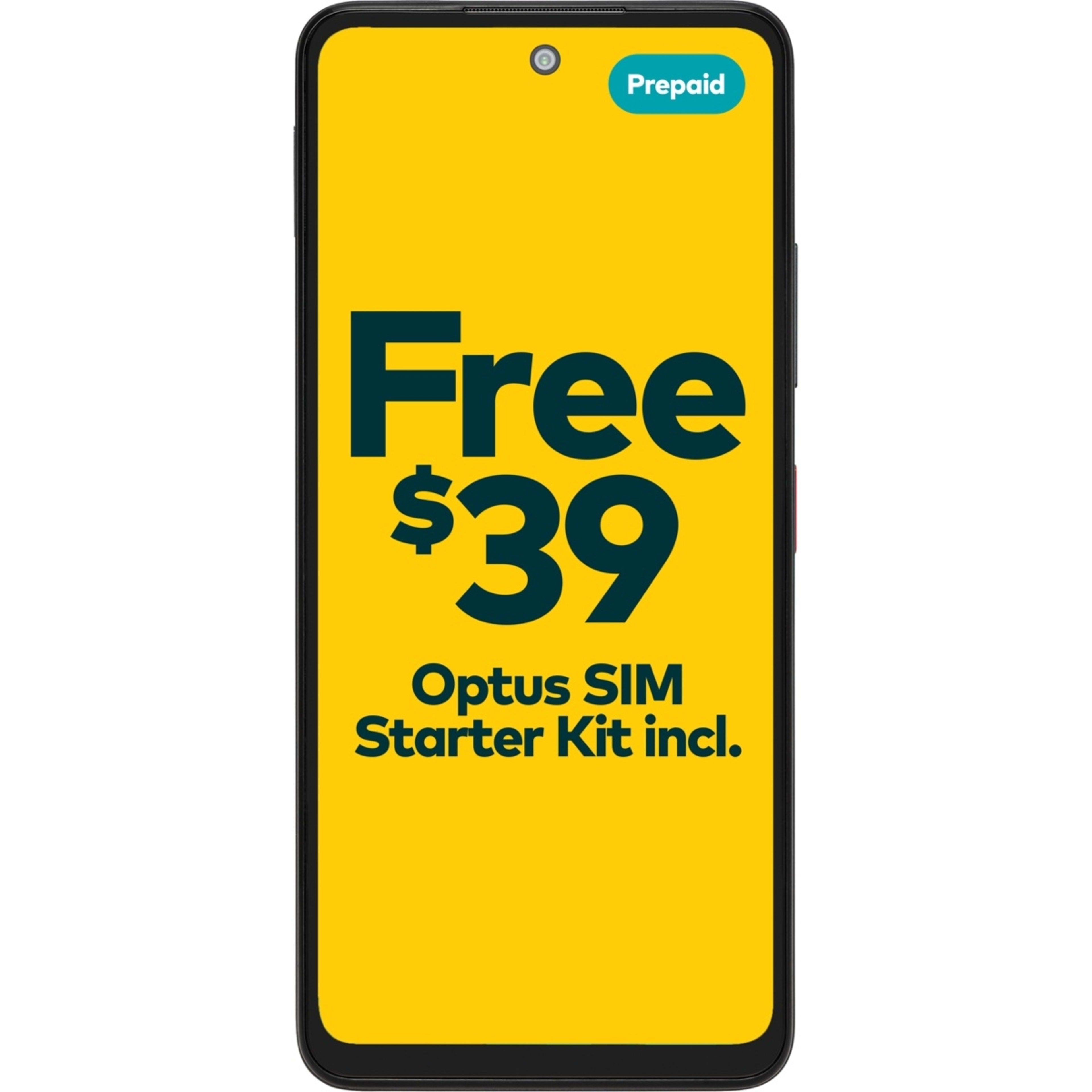 1 Optus X Tap 3 Smartphone - Black