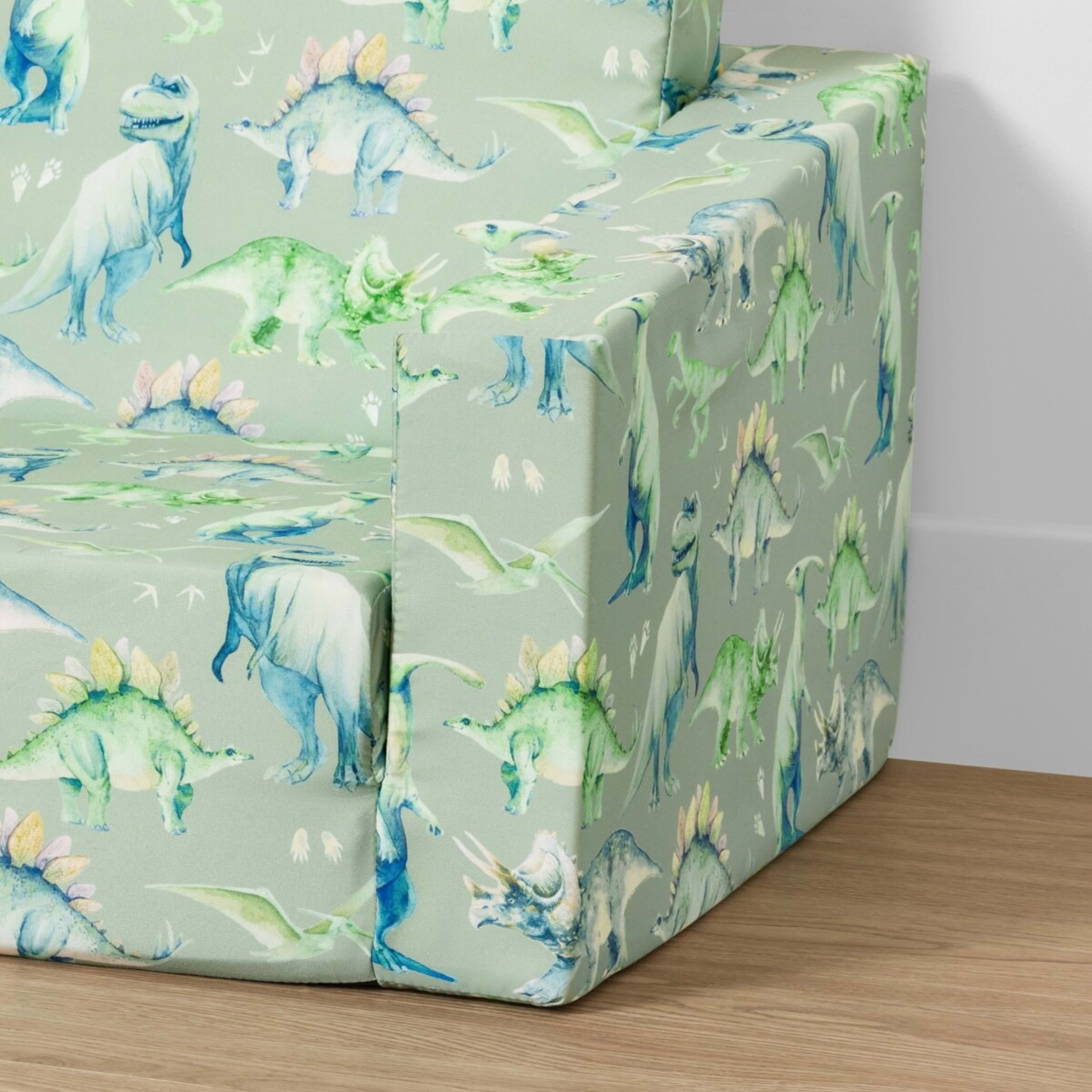 9 Dinosaur Flipout Kids Sofa - Green, 9 of 10