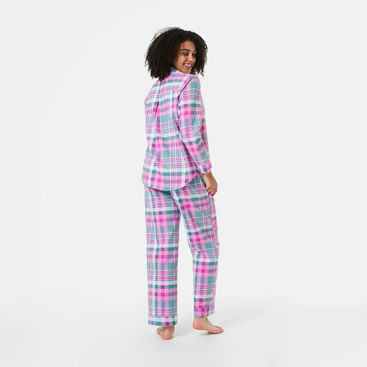 Printed Flannel Pyjama Set Kmart