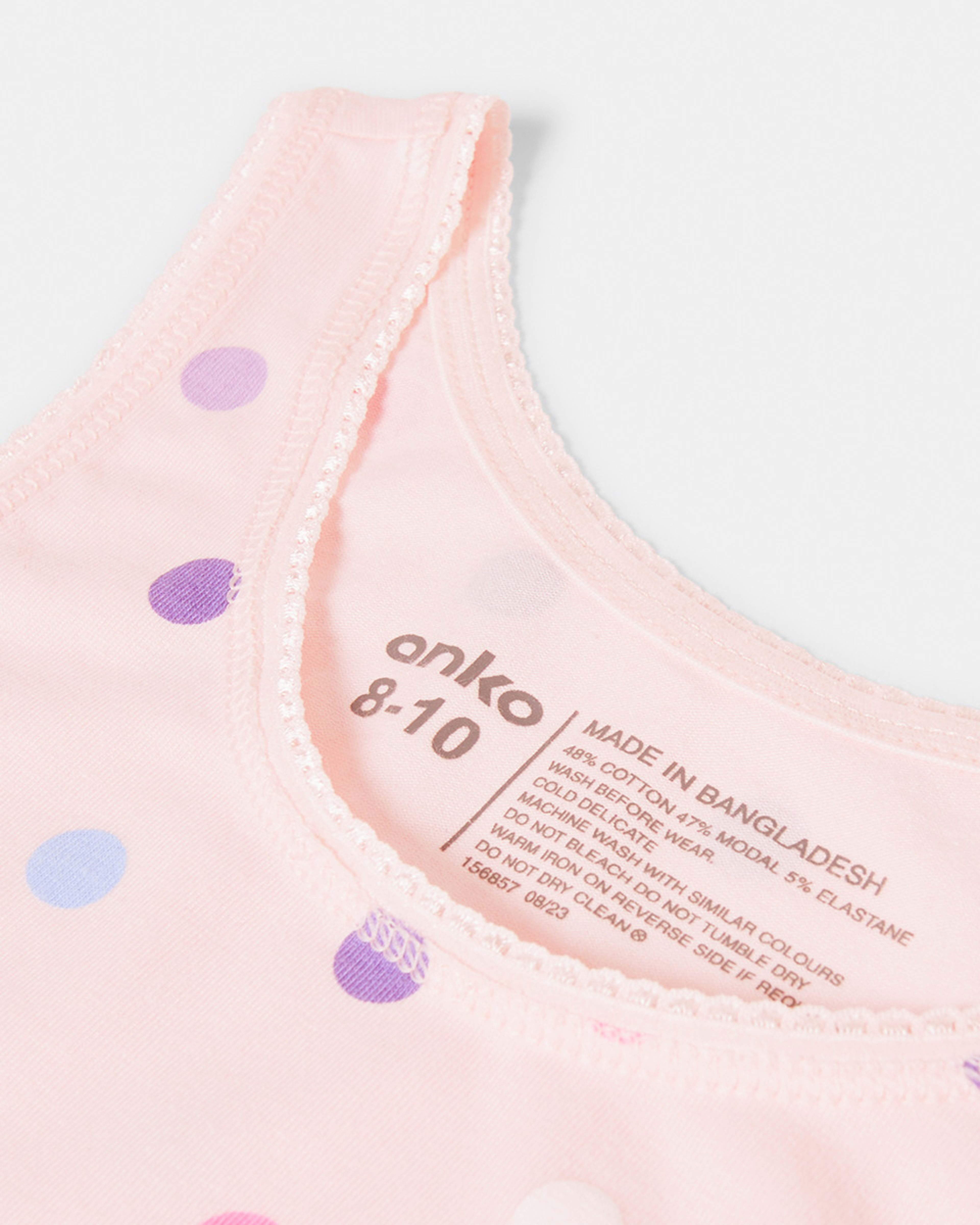 6 3 Pack Super Soft Singlets Butterfly, 6 of 9