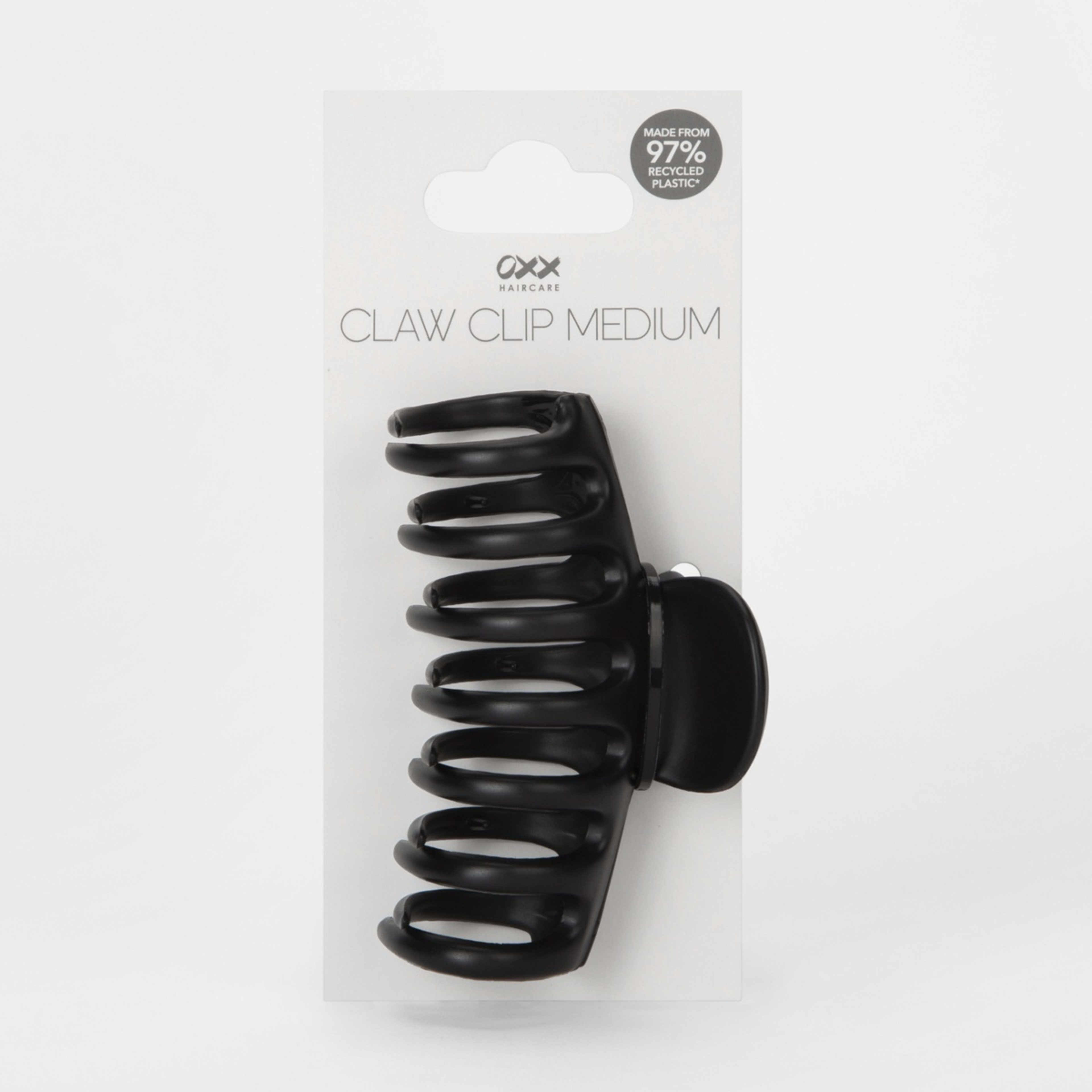 4 OXX Haircare Black Medium Barrel Claw Hair Clip, 4 of 4