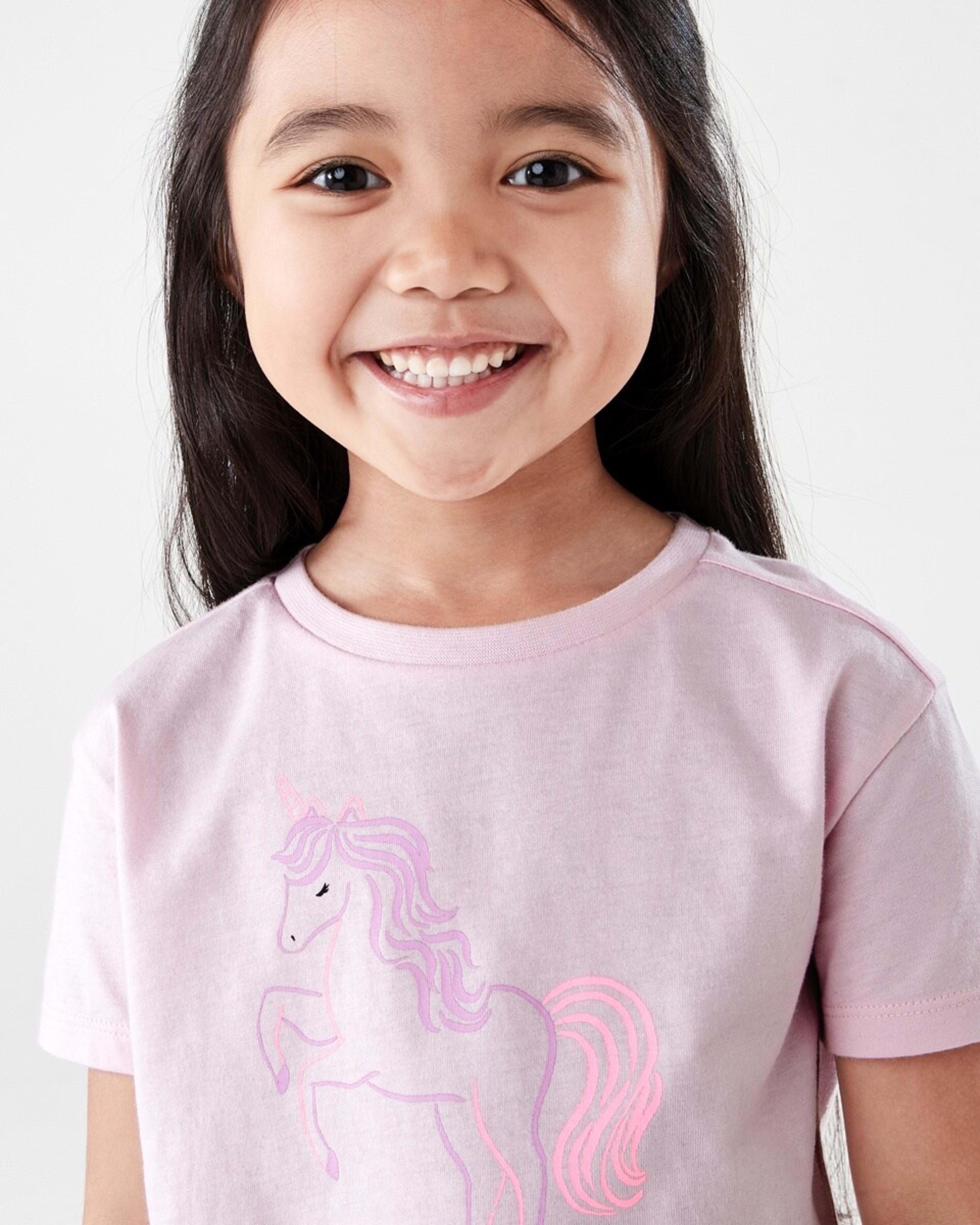 3 Printed T-shirt UNICORN SPIRIT BALLERINA PINK, 3 of 6