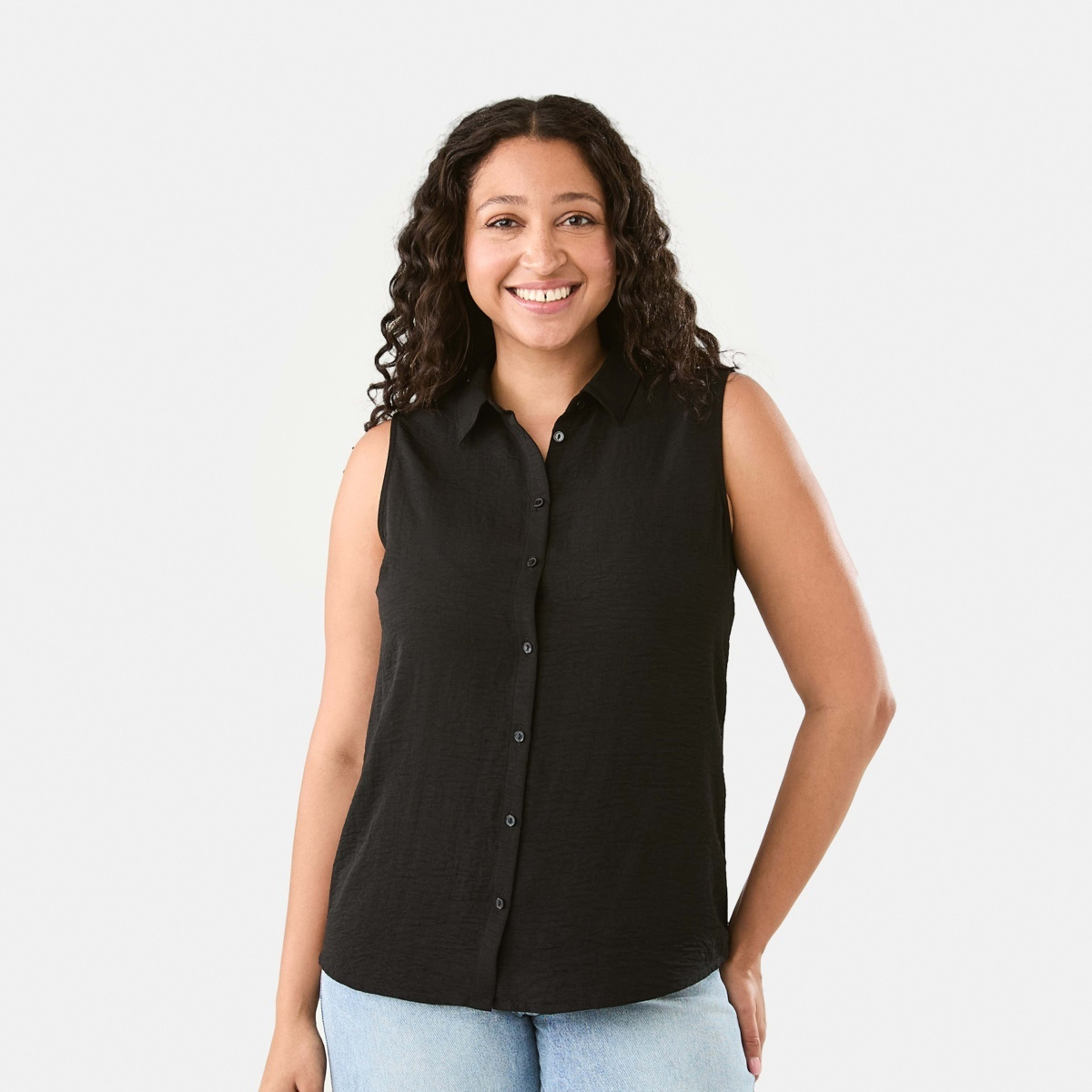 1 Sleeveless Soft Shirt Black, 1 of 6