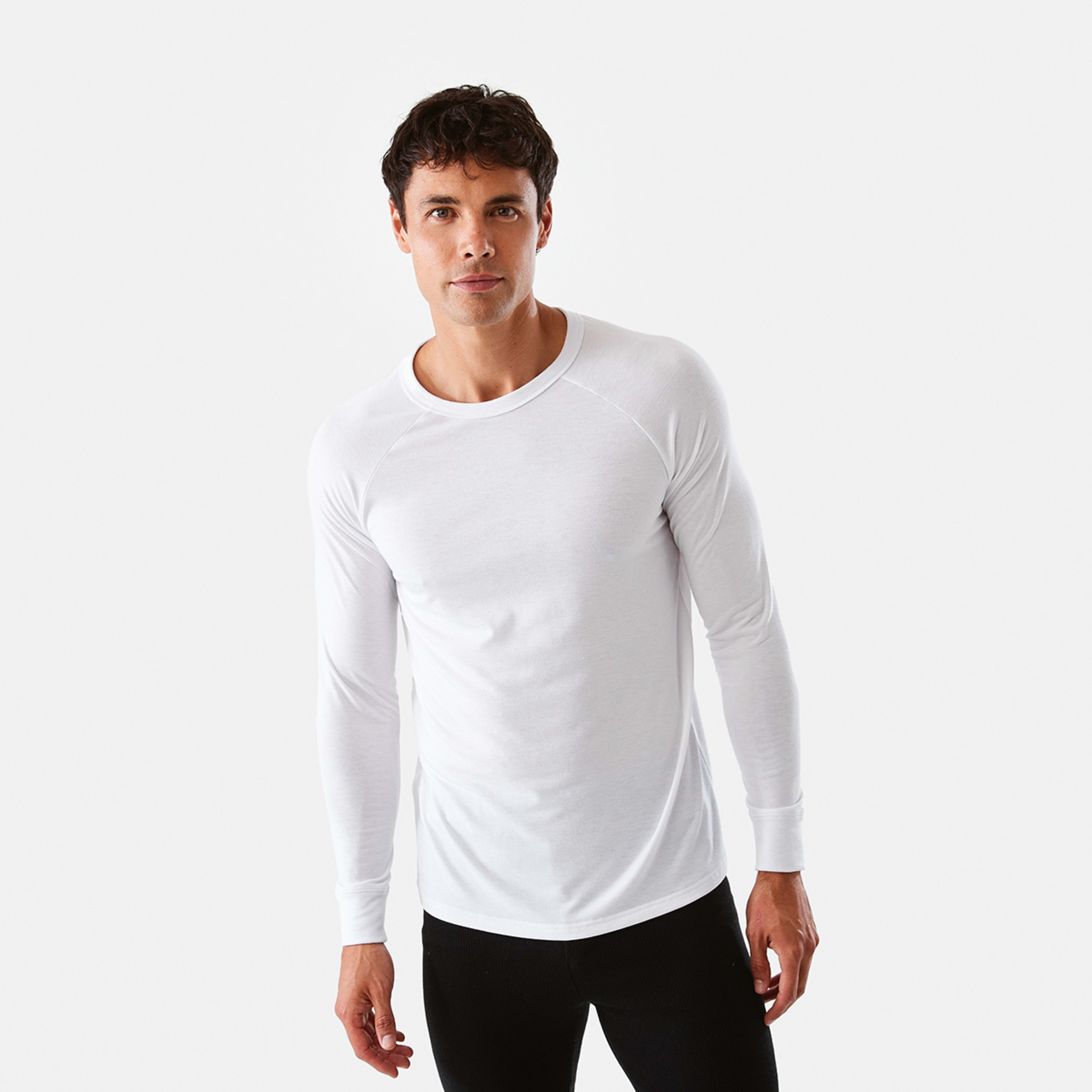 1 Long Sleeve Thermal Top White, 1 of 7