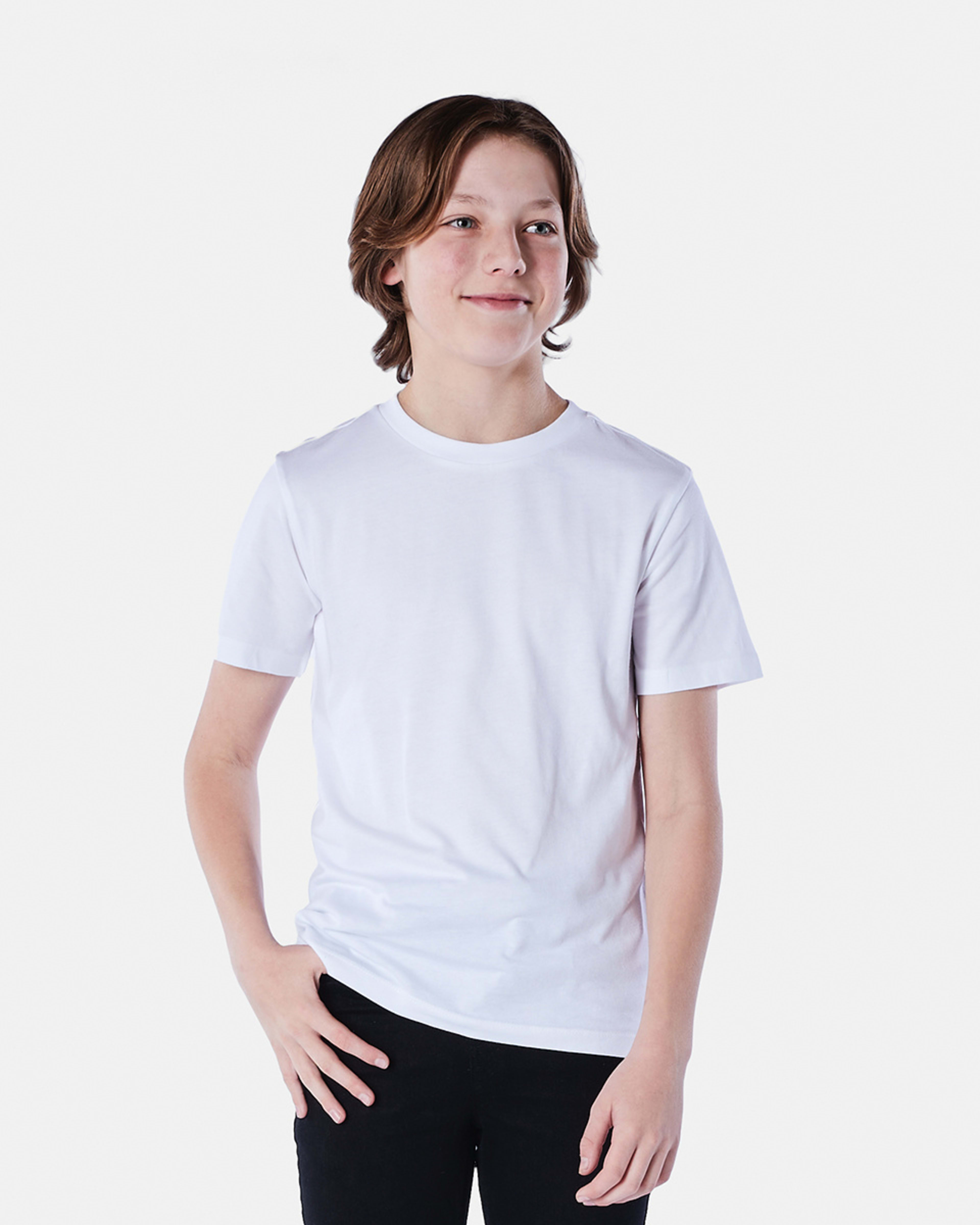 1 Short Sleeve Plain T-shirt WHITE