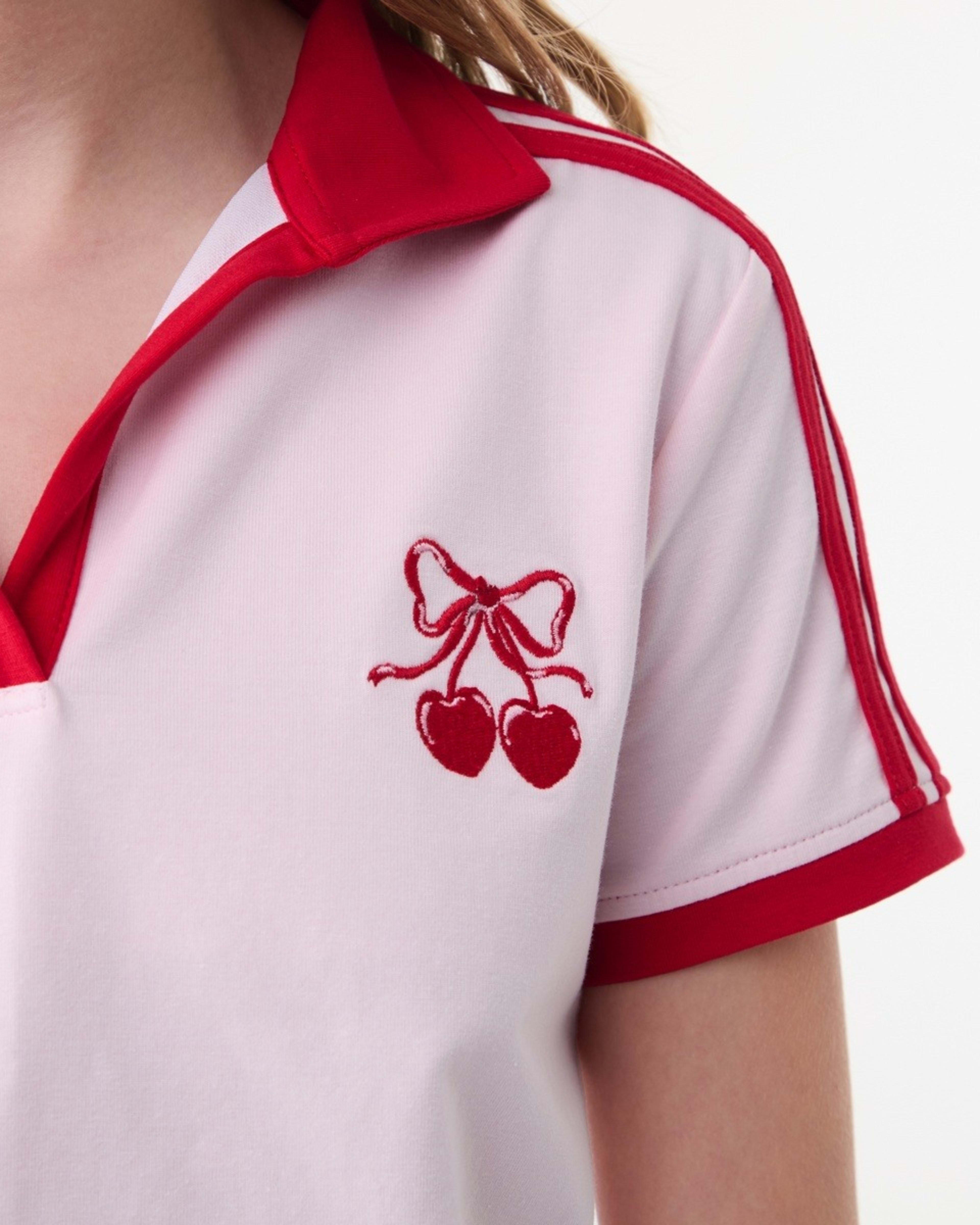 4 Polo T-shirt RED CHERRY HEART, 4 of 6